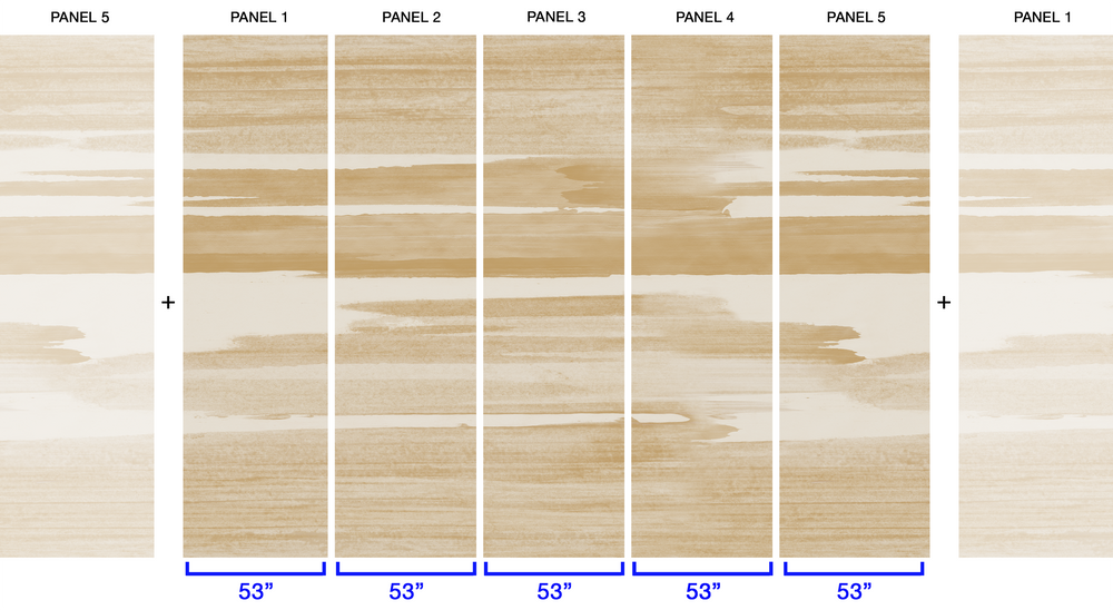 Crystal Cove in Harvest - Wallpaper Mural - Quick Ship