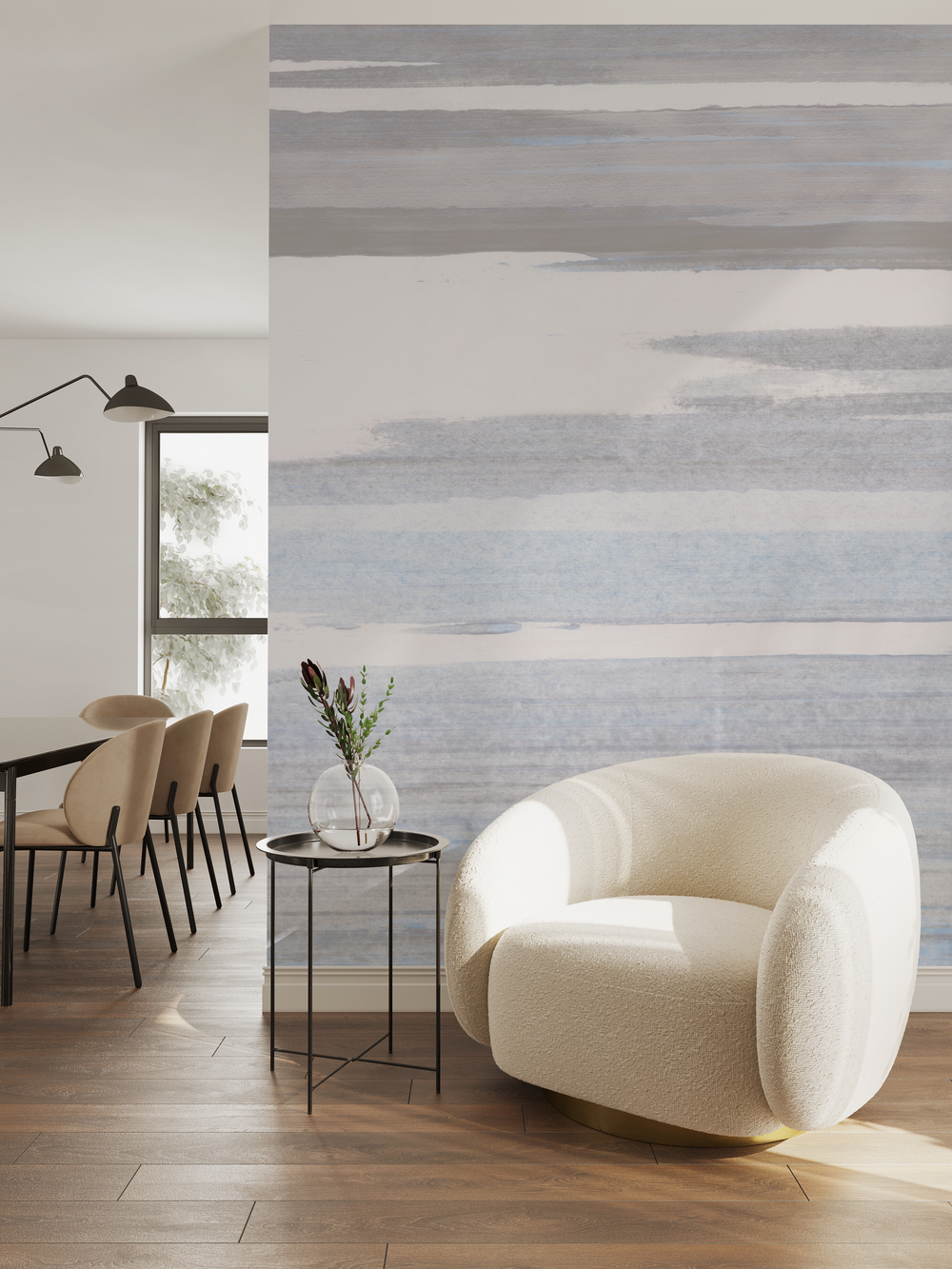 Crystal Cove in Aura - Wallpaper Mural - Quick Ship