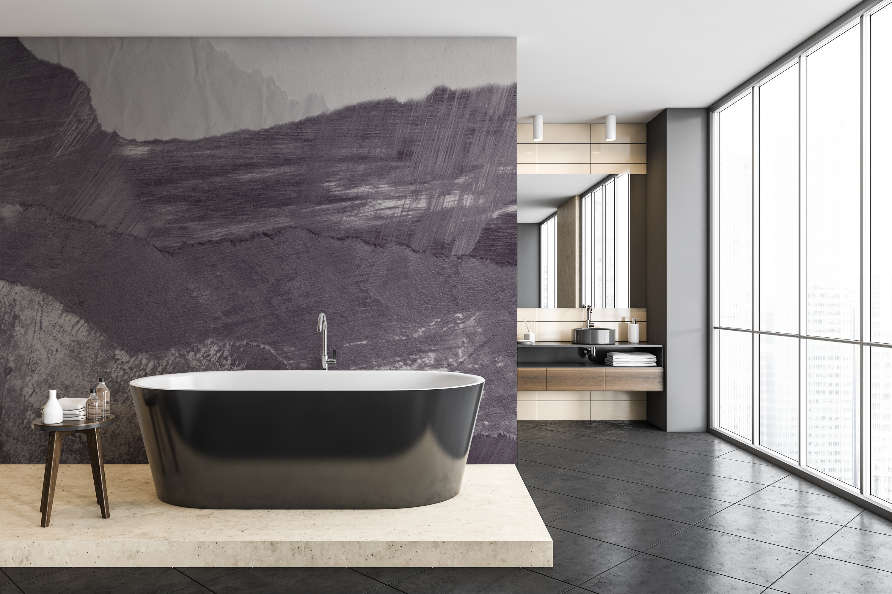Image of Death Valley in Orchid Mist - Wallpaper Mural - Quick Ship