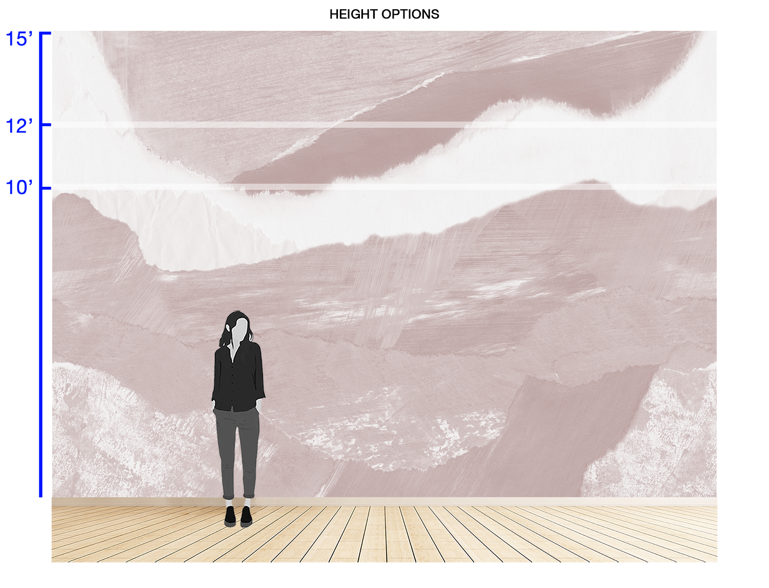 Image of Death Valley in Rosewater - Wallpaper Mural - Quick Ship