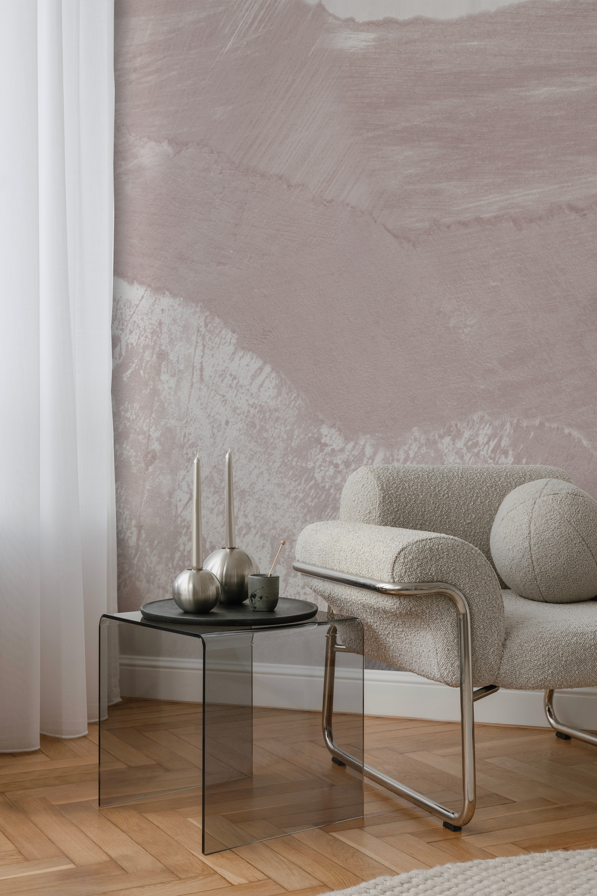 Death Valley in Rosewater - Wallpaper Mural - Quick Ship