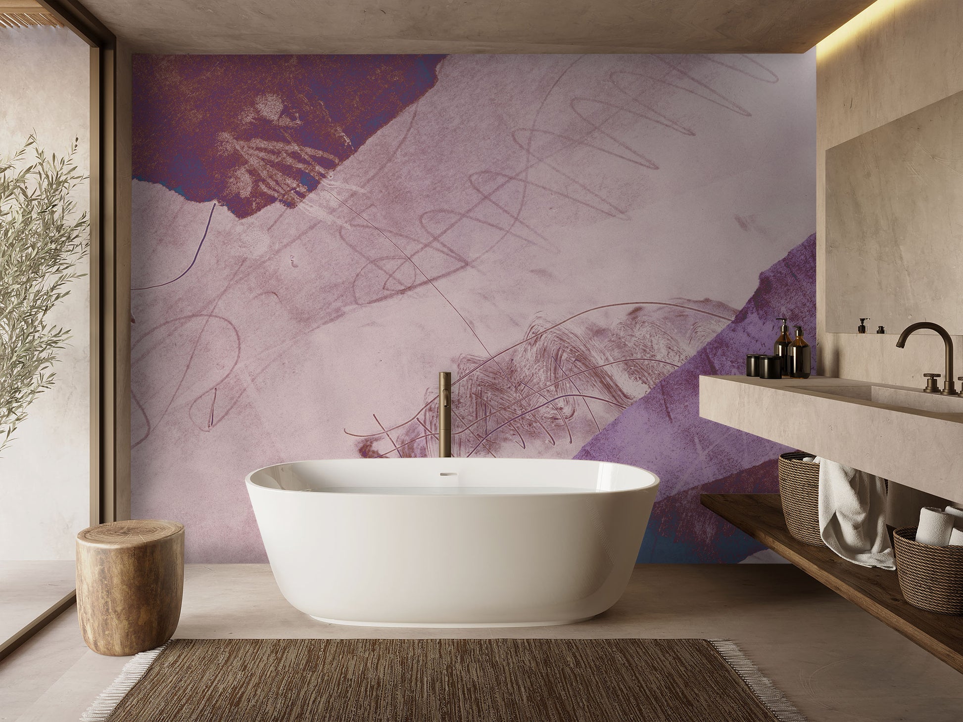 Deconstructed Feelings in Aster Made to Measure Mural