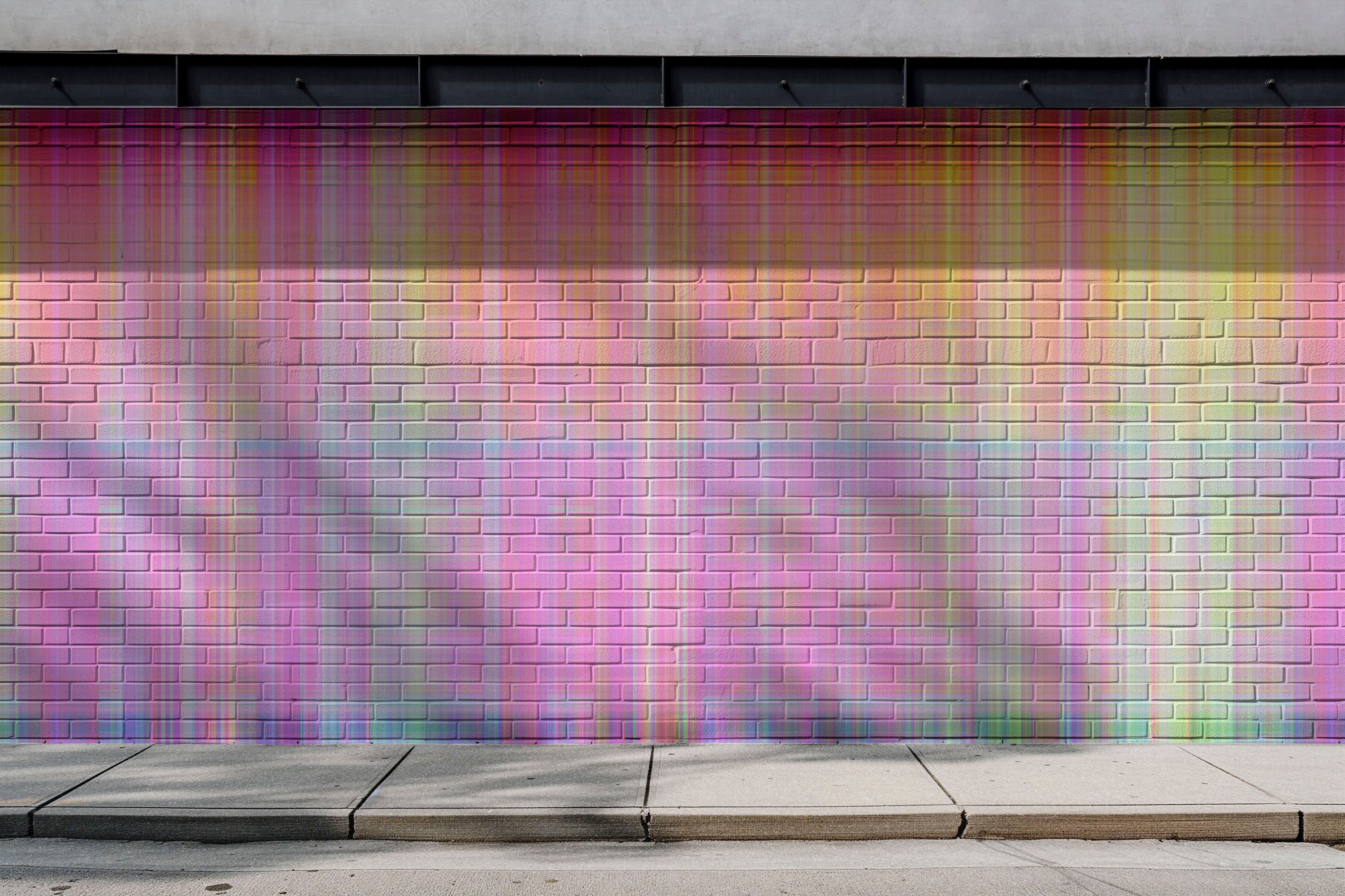 Image of Digital Plaid in Pink - Wallpaper Mural - Quick Ship