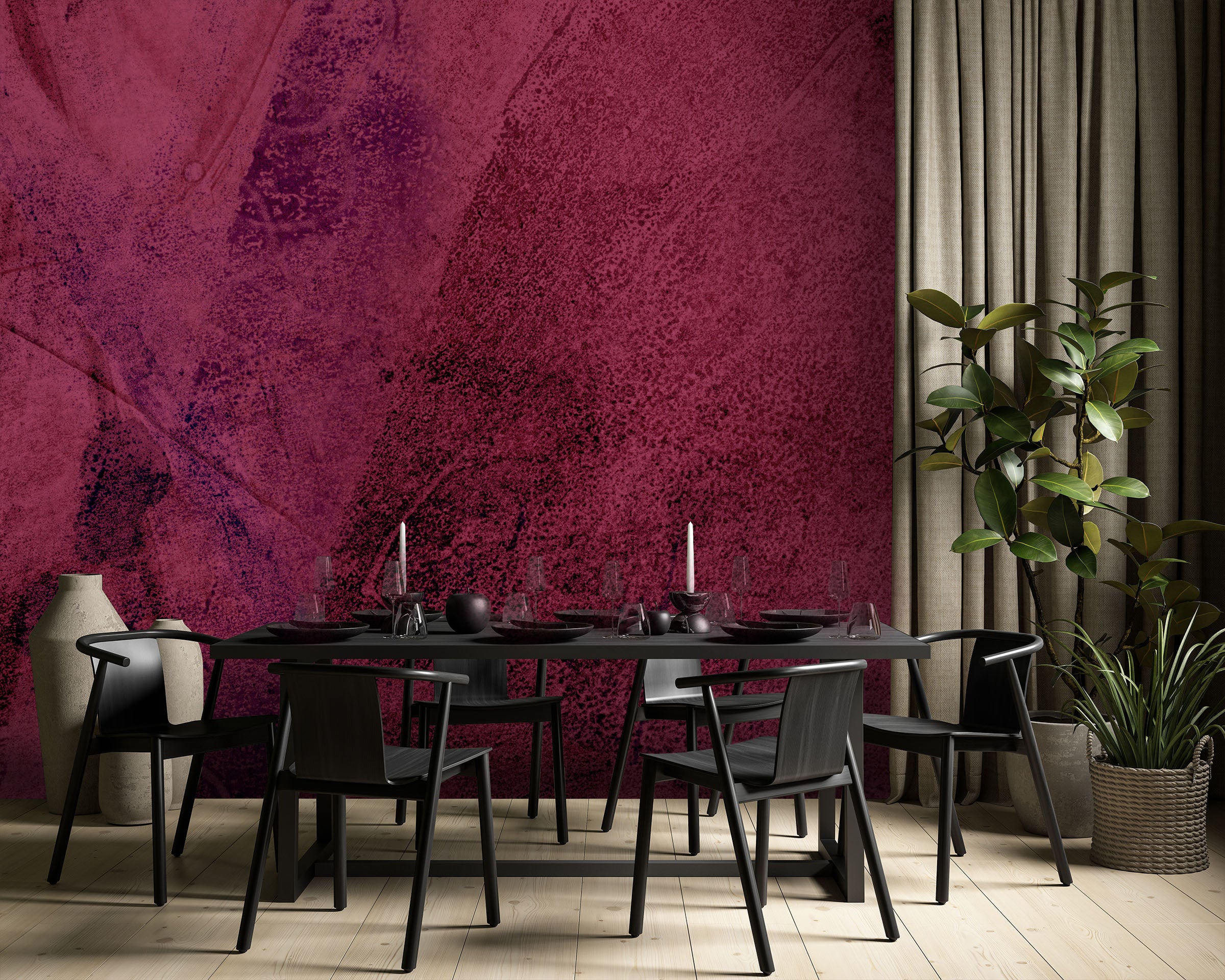 Image of Disassembled in Sangria Made to Measure Mural
