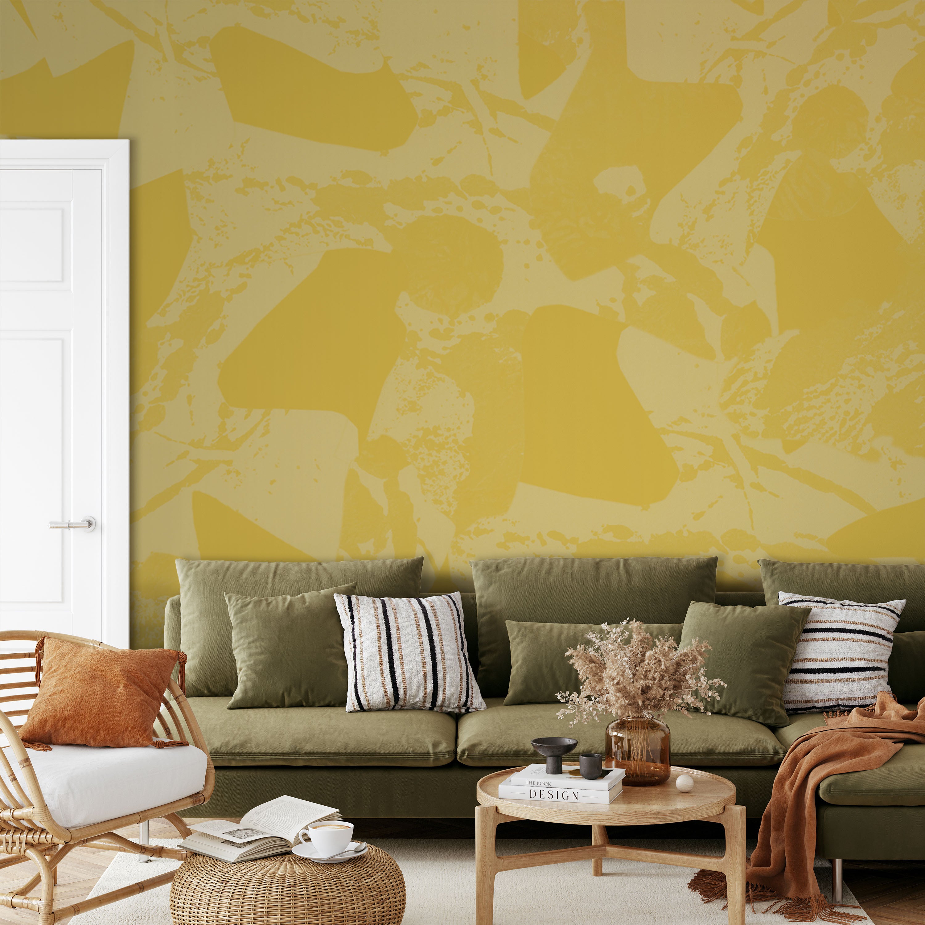 Image of Discord in Marigold Made to Measure Mural