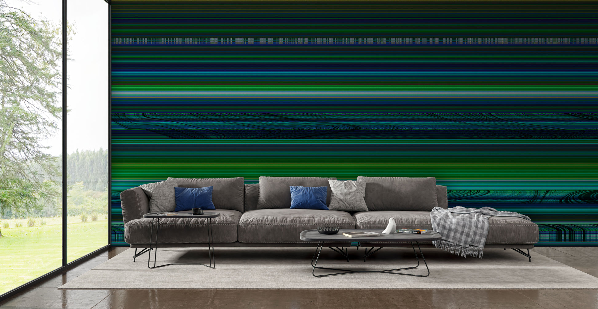 Disruptive in Black - Wallpaper Mural- Quick Ship