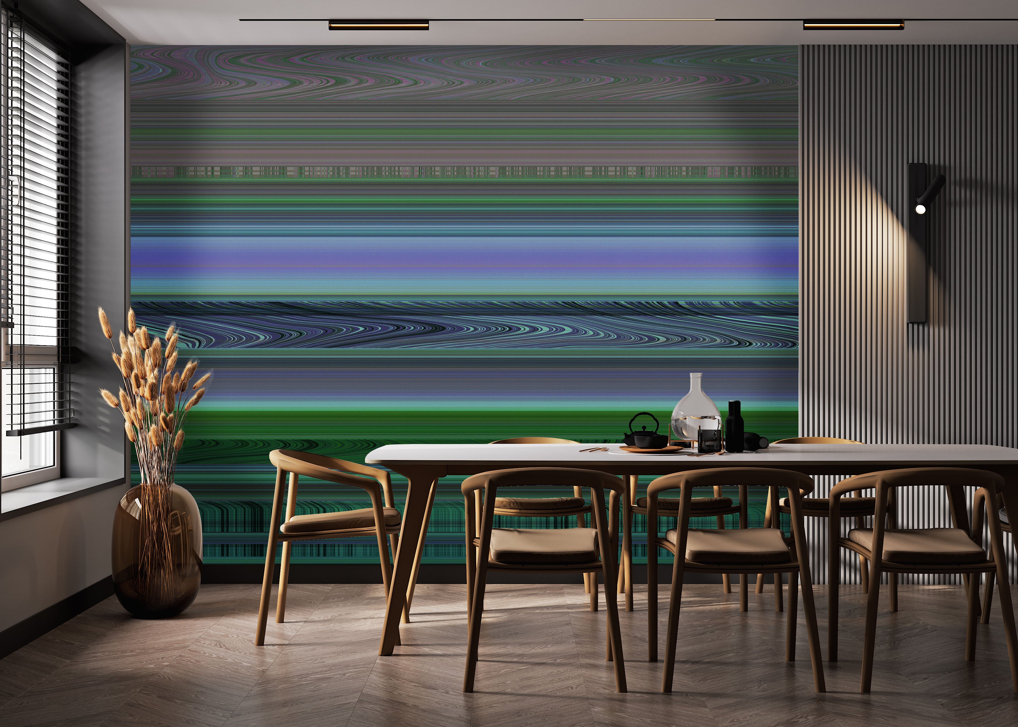 Image of Disruptive in Green - Wallpaper Mural - Quick Ship