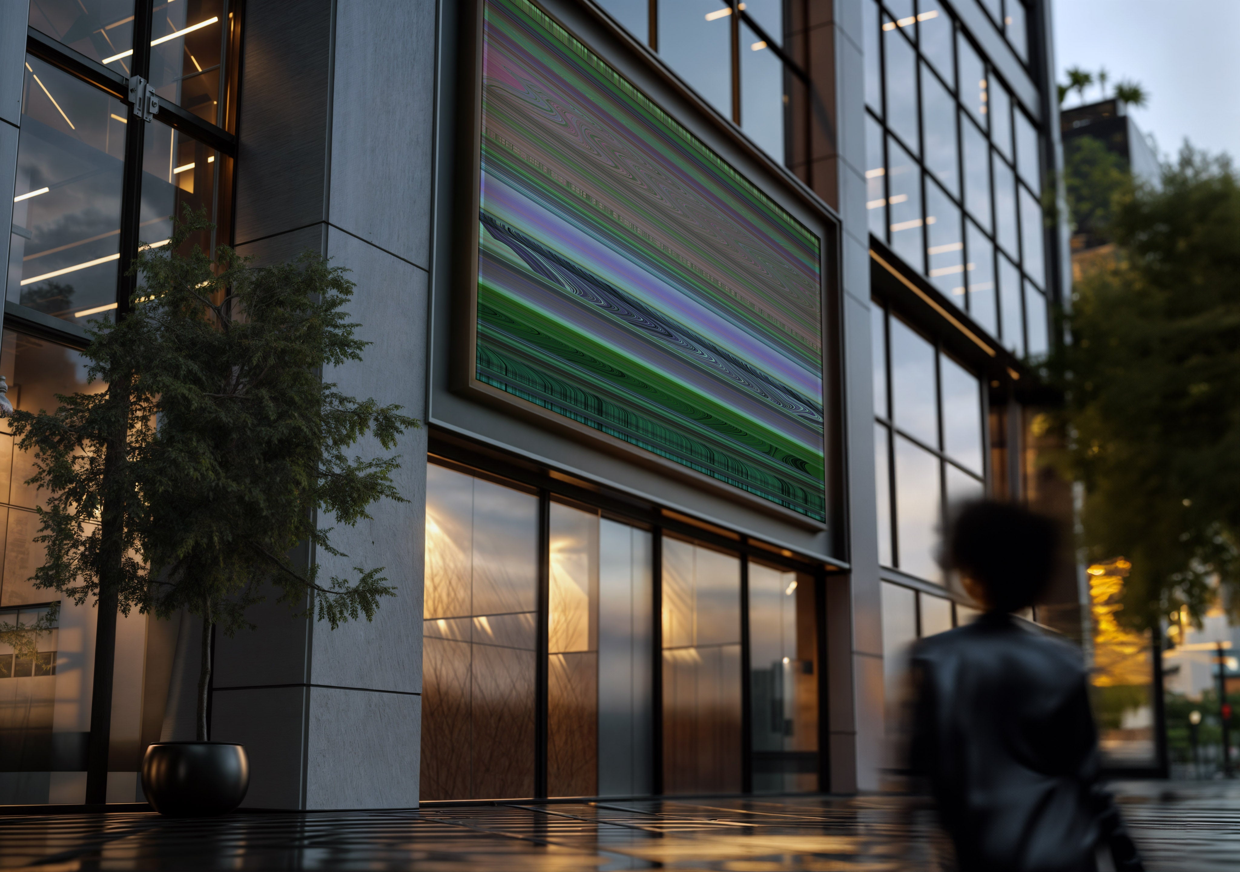 Image of Disruptive in Green - Wallpaper Mural - Quick Ship