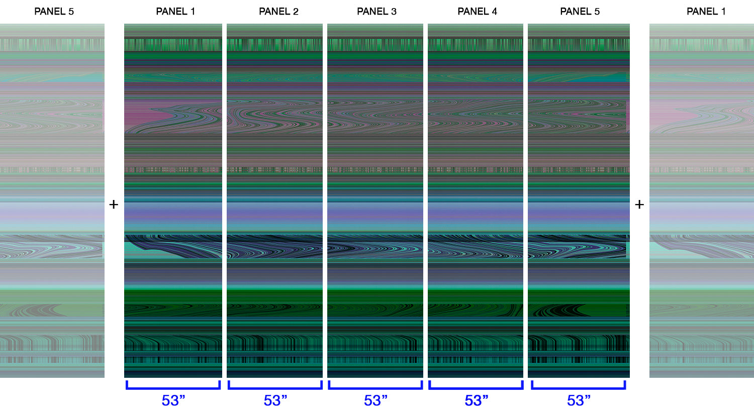 Disruptive in Green - Wallpaper Mural - Quick Ship