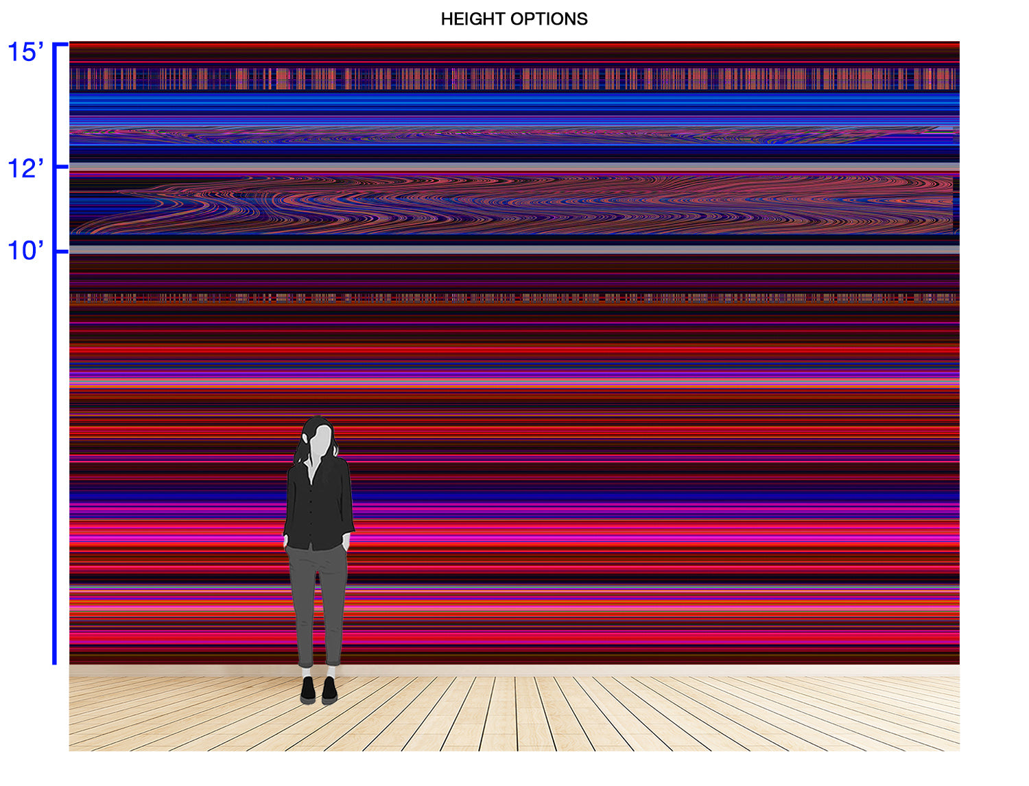 Image of Disruptive in Purple - Wallpaper Mural - Quick Ship