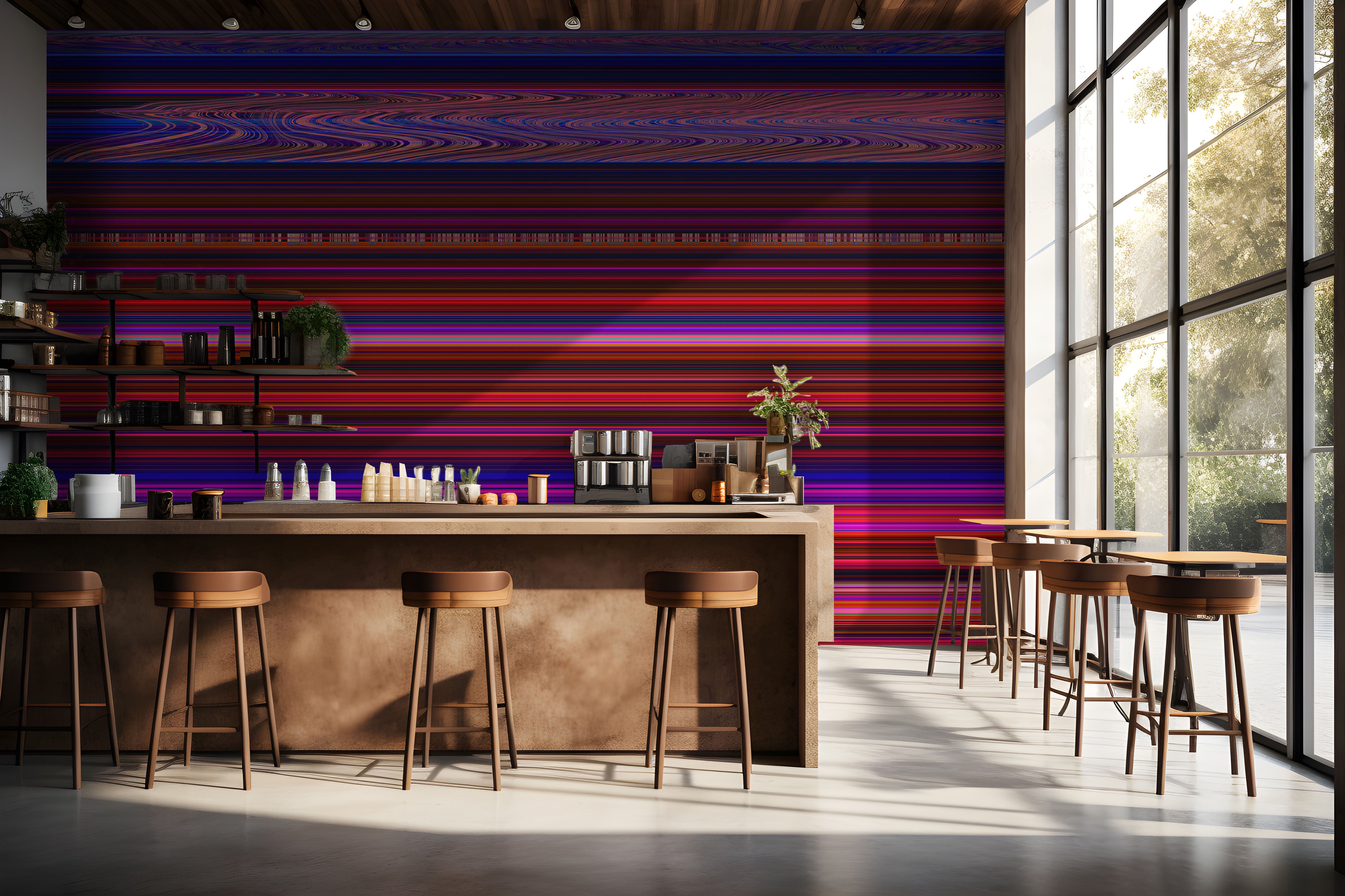 Image of Disruptive in Purple - Wallpaper Mural - Quick Ship