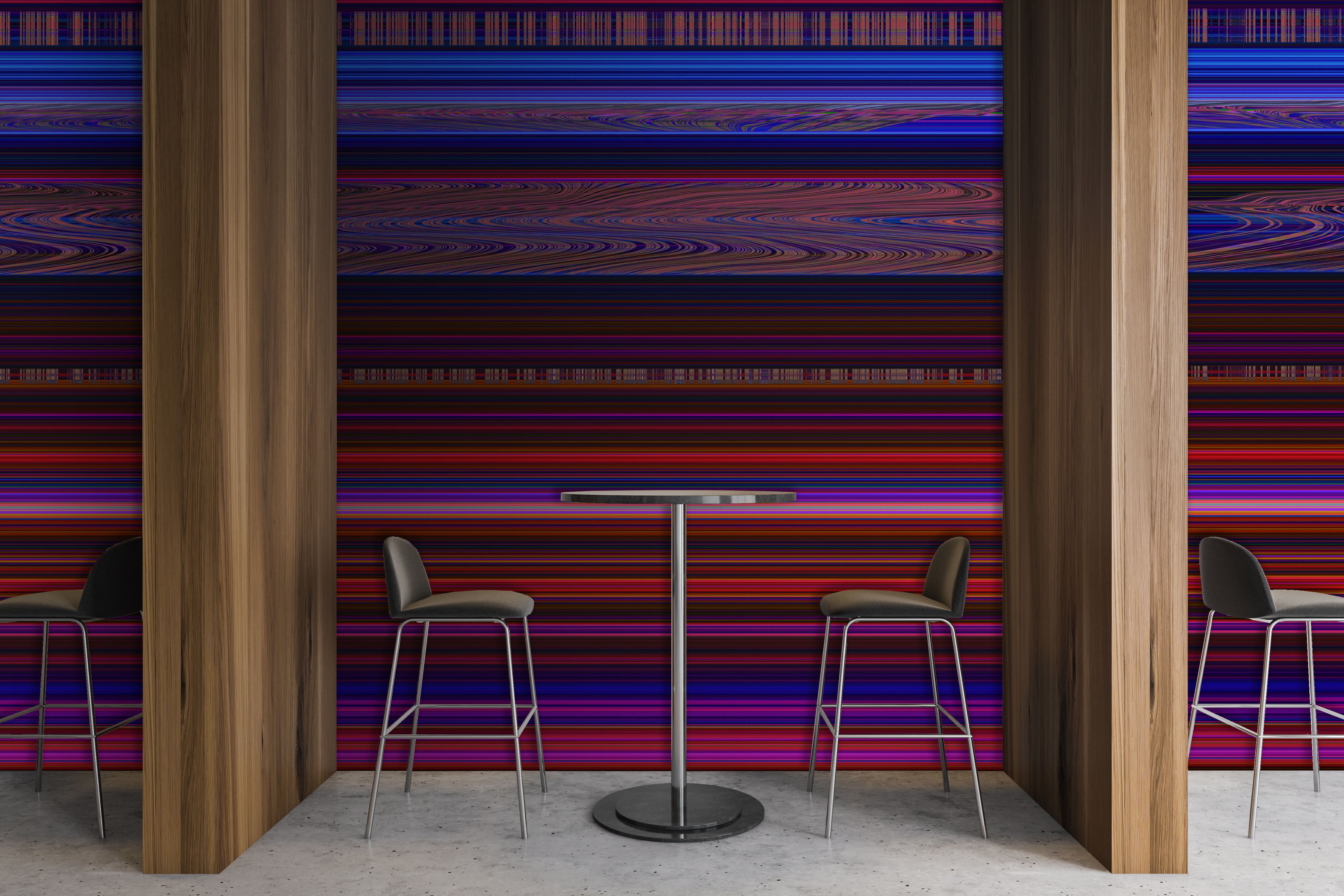 Image of Disruptive in Purple - Wallpaper Mural - Quick Ship