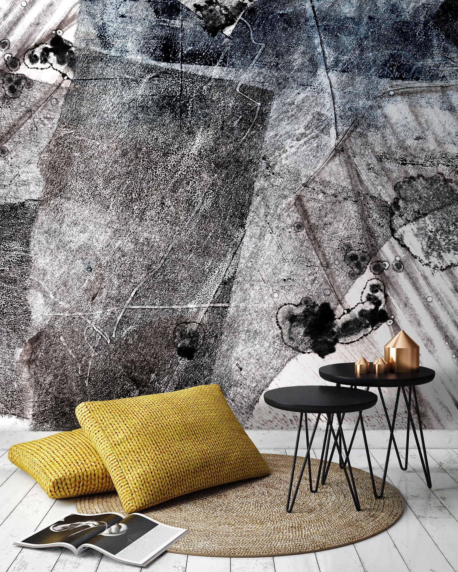 Image of Distortion in Night Made to Measure Mural