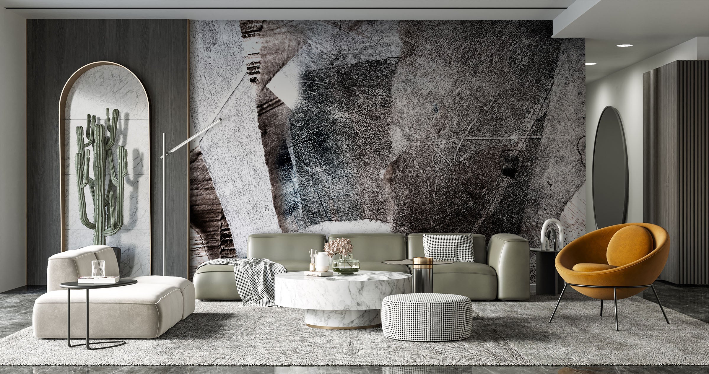 Image of Distortion in Night Made to Measure Mural