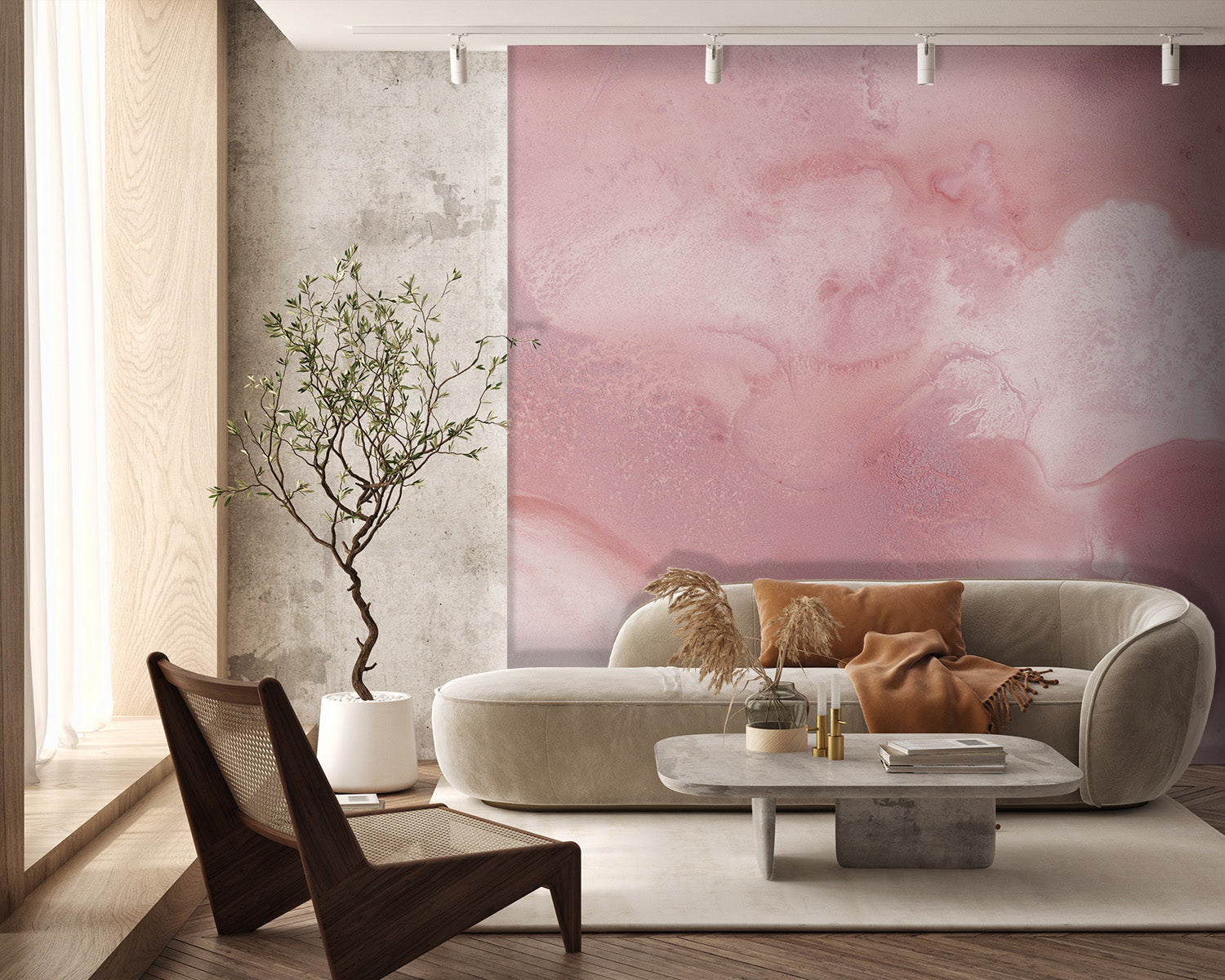Image of Dusty Rose Made to Measure Mural