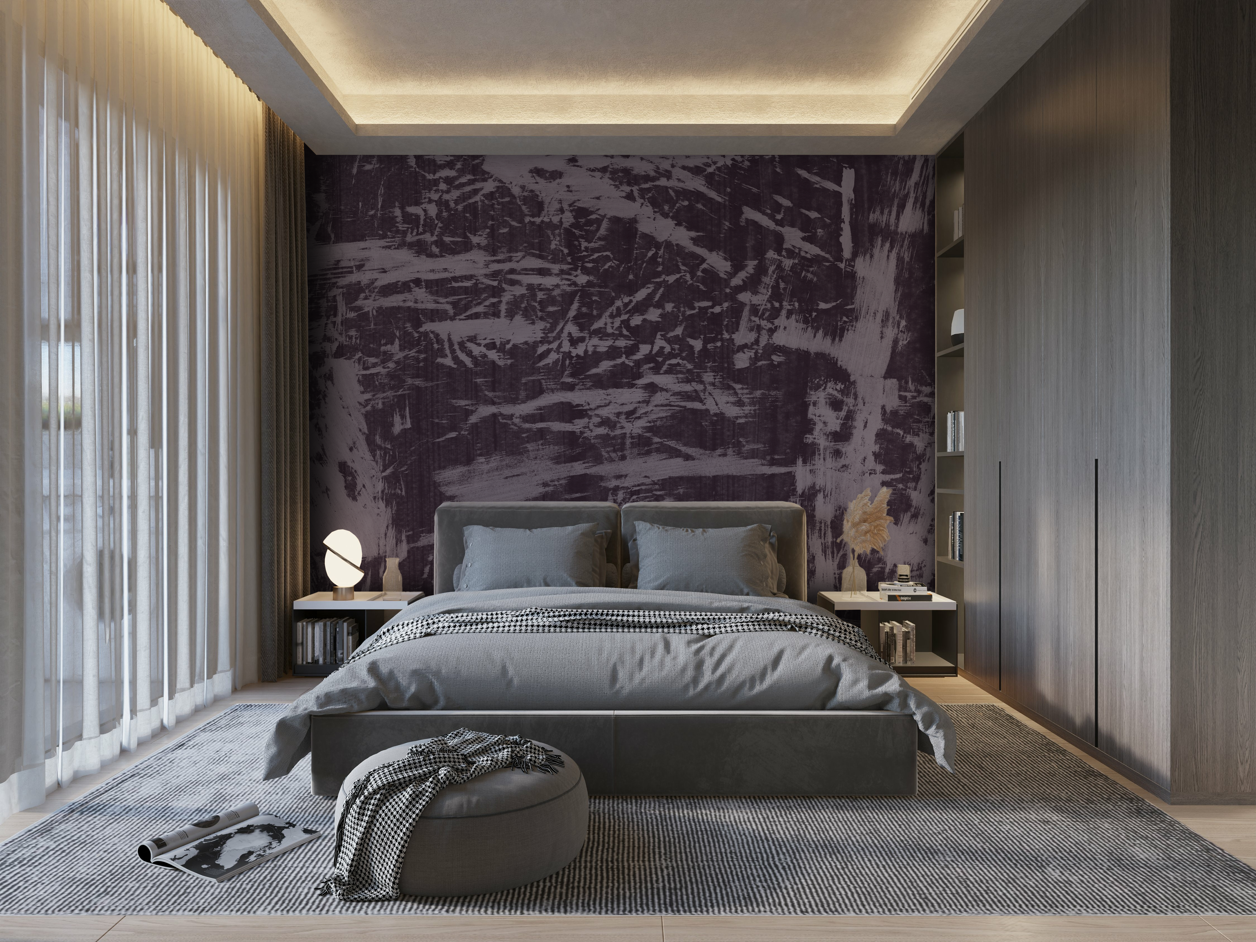 Image of El Capitan in Orchid Mist - Wallpaper Mural - Quick Ship