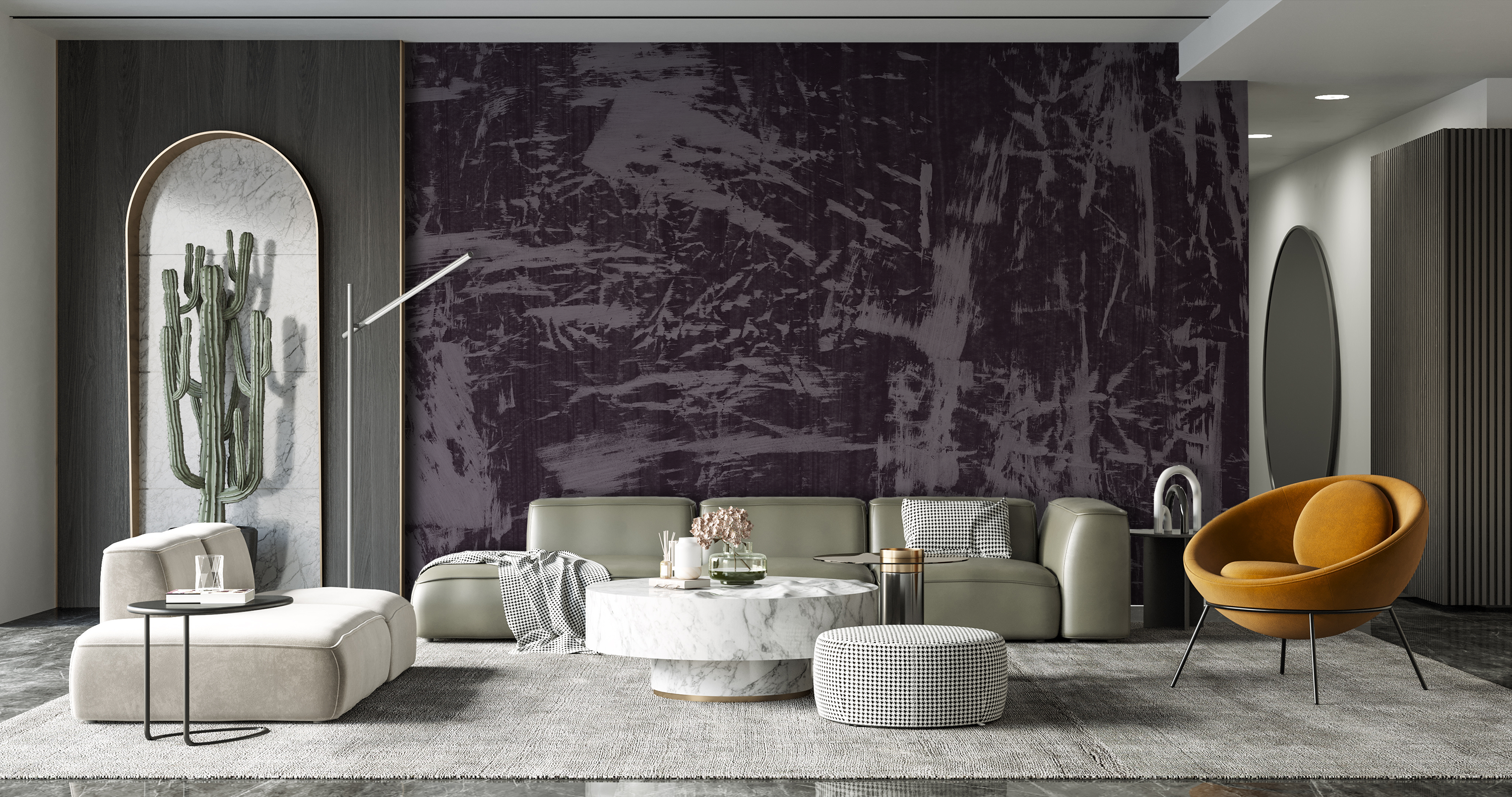 Image of El Capitan in Orchid Mist - Wallpaper Mural - Quick Ship