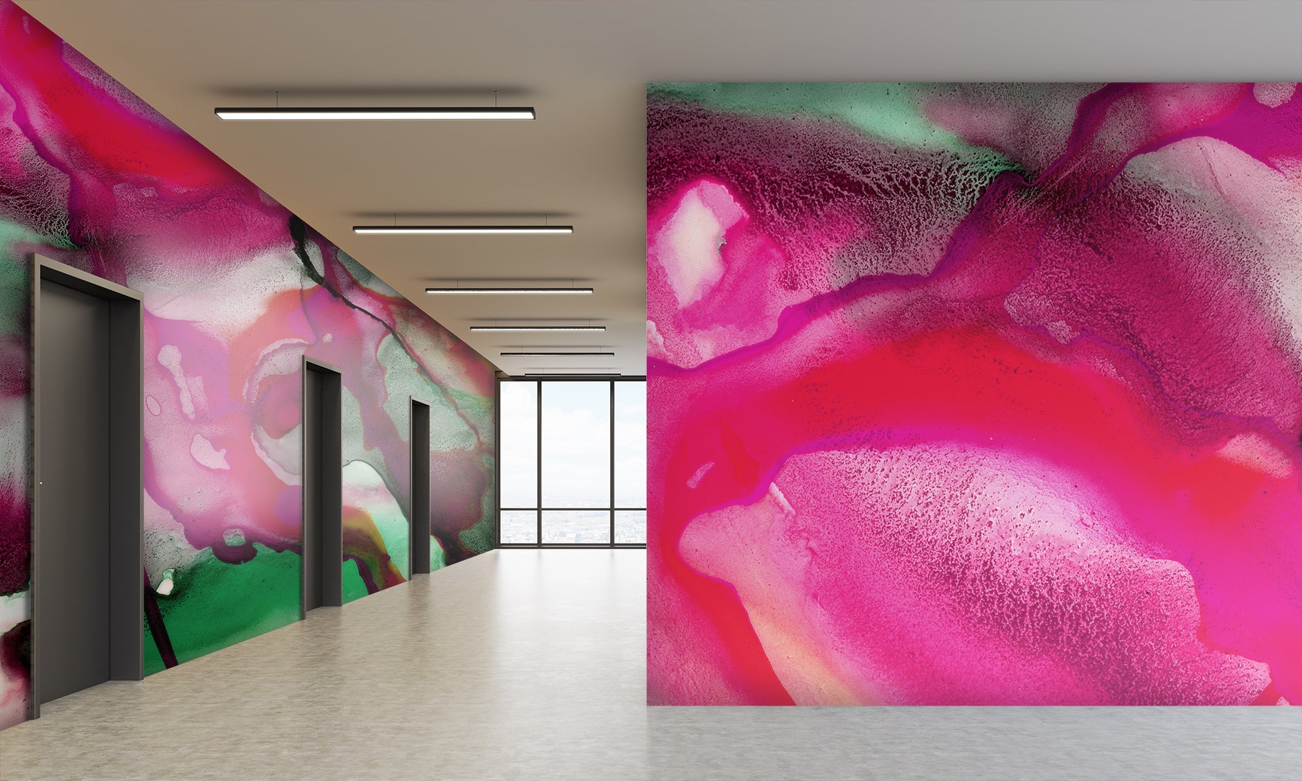 Image of Electric Pink Made to Measure Mural