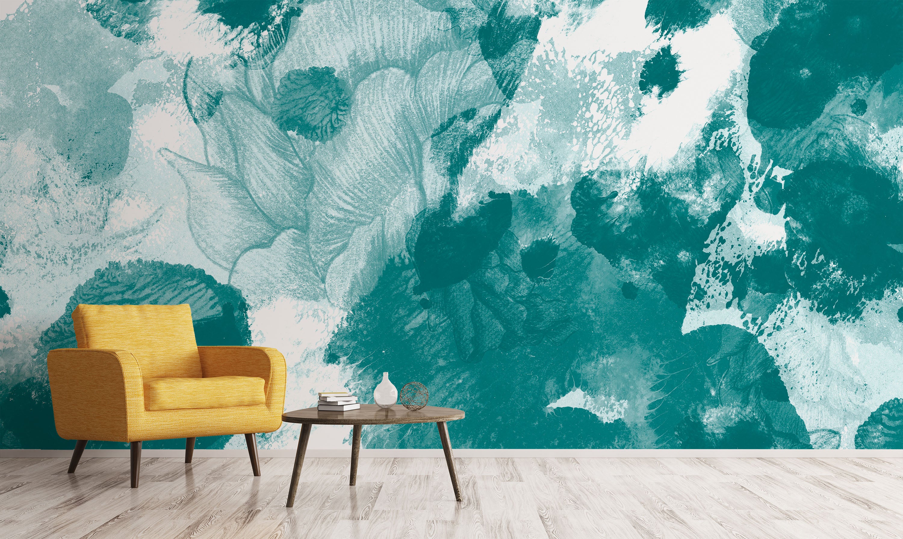 Image of Elevate in Teal - Quick Ship Mural
