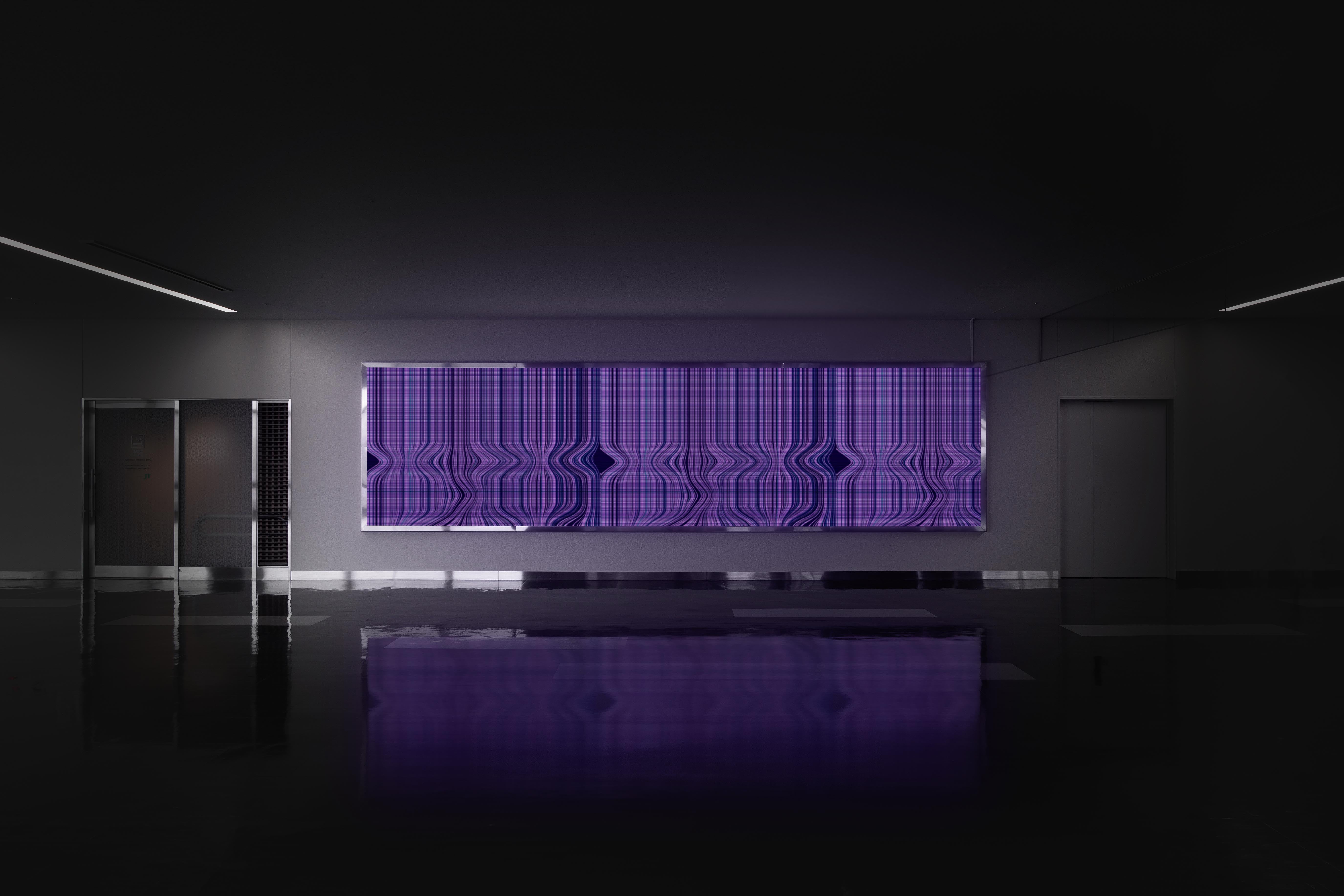 Image of Faulty Pattern in Violet - Wallpaper Mural - Quick Ship