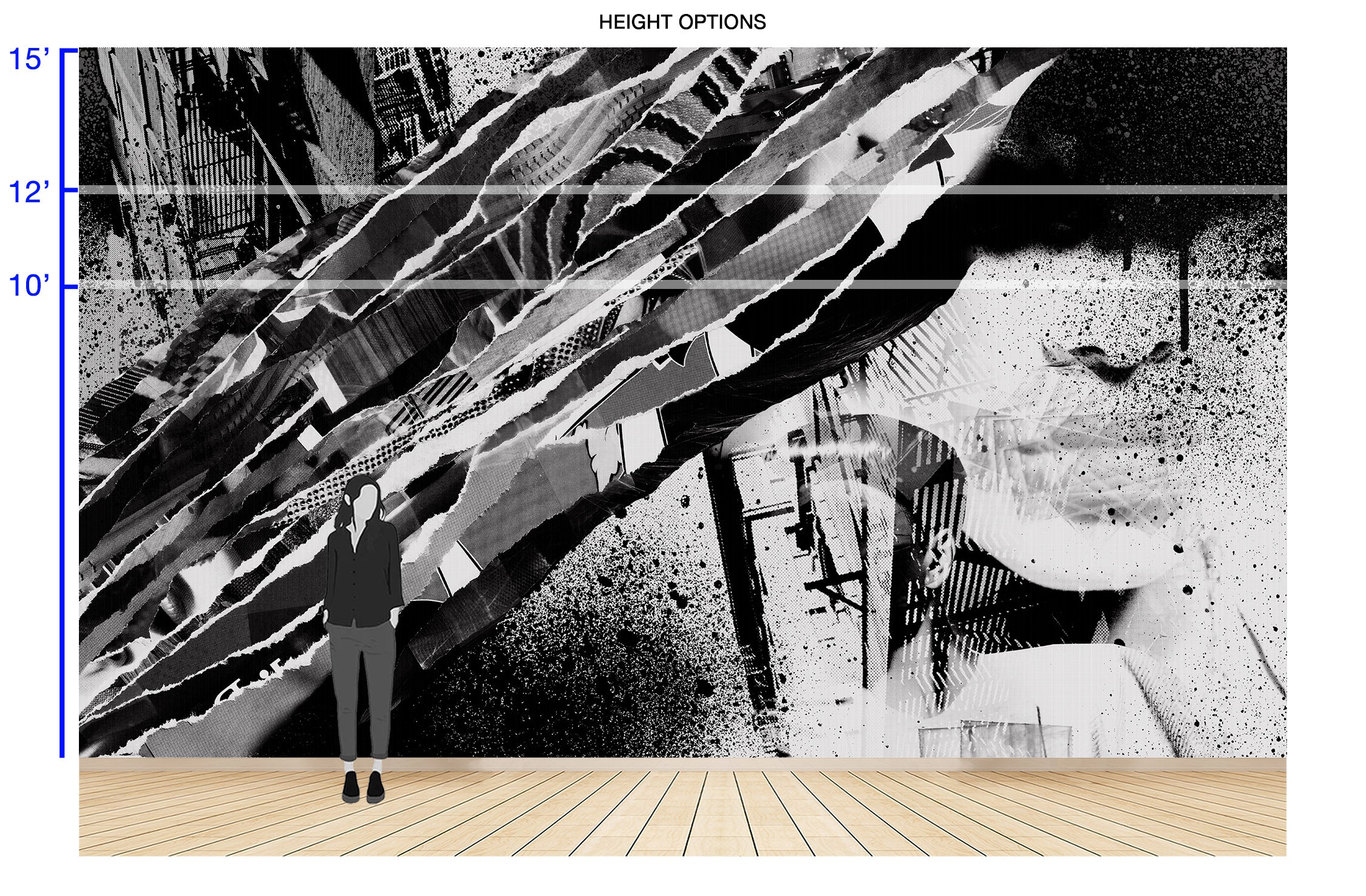 Image of Female Gaze - Wallpaper Mural - Quick Ship