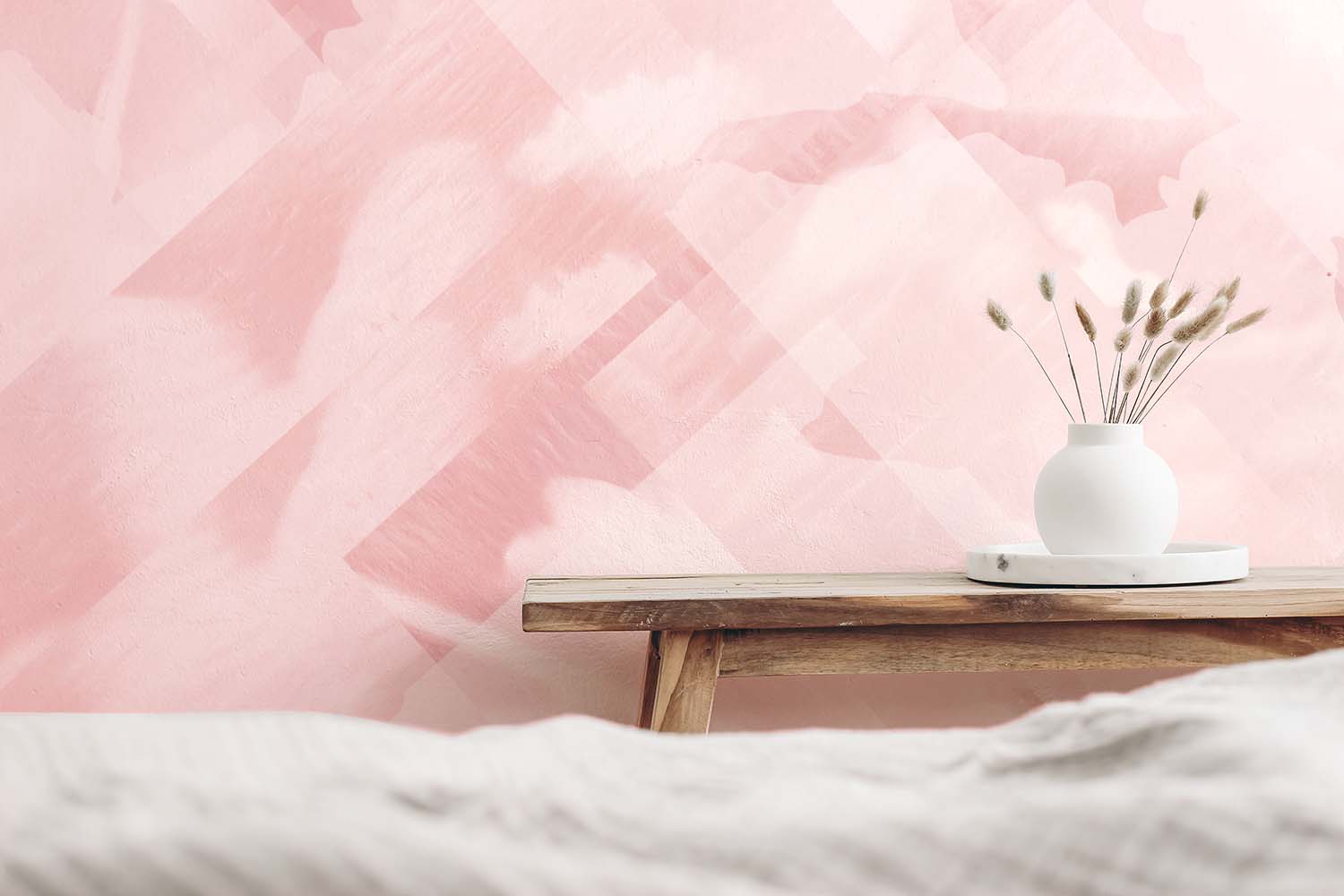 Image of Floret Askew in Blush Made to Measure Mural