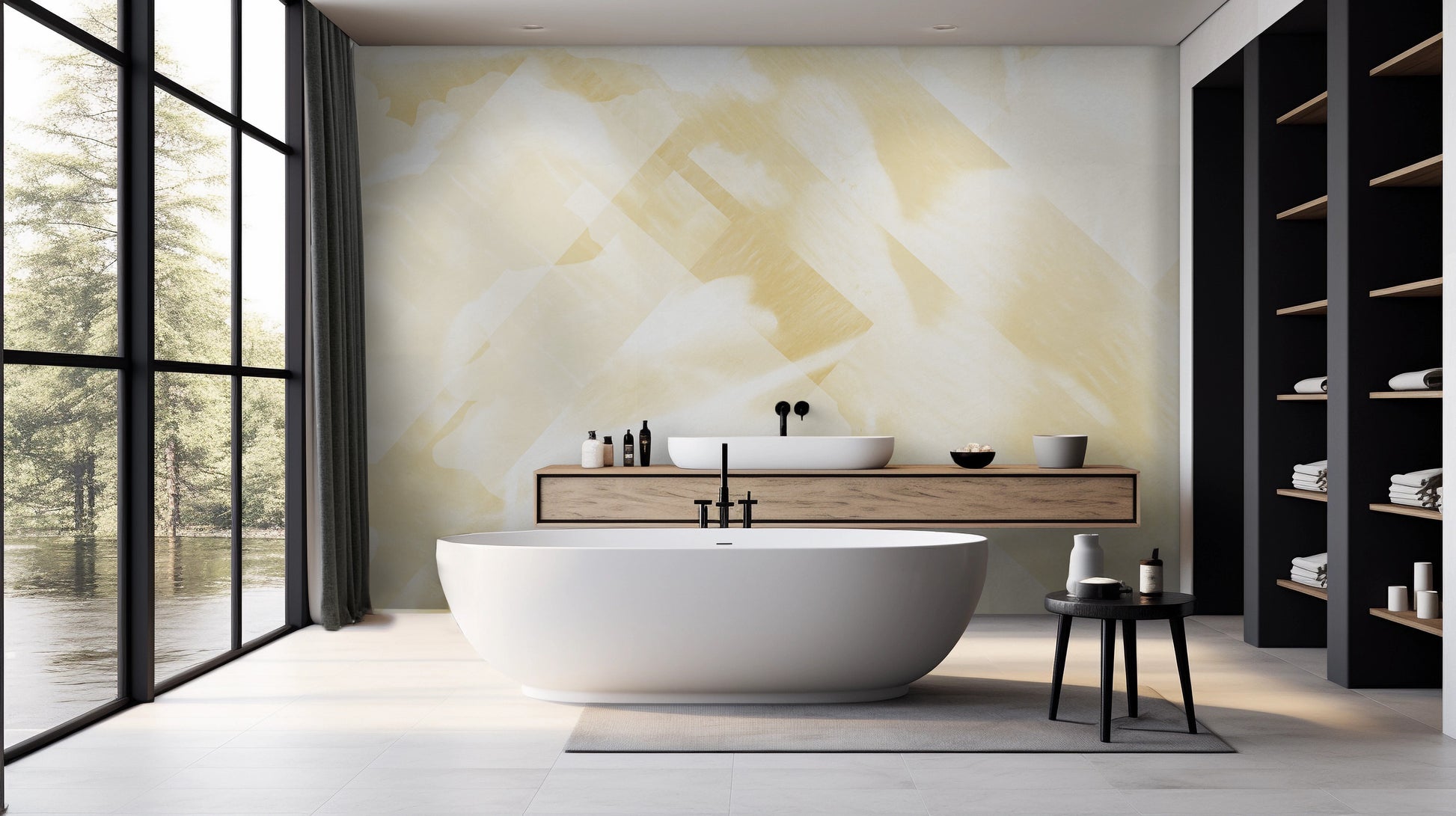 Floret Askew in Marigold Made to Measure Mural