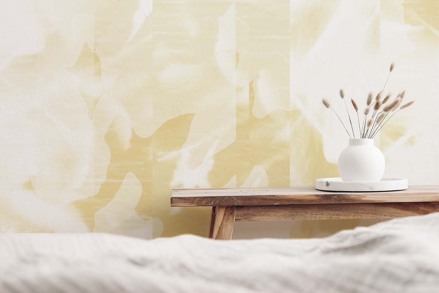 Floret Stripe in Marigold Made to Measure Mural