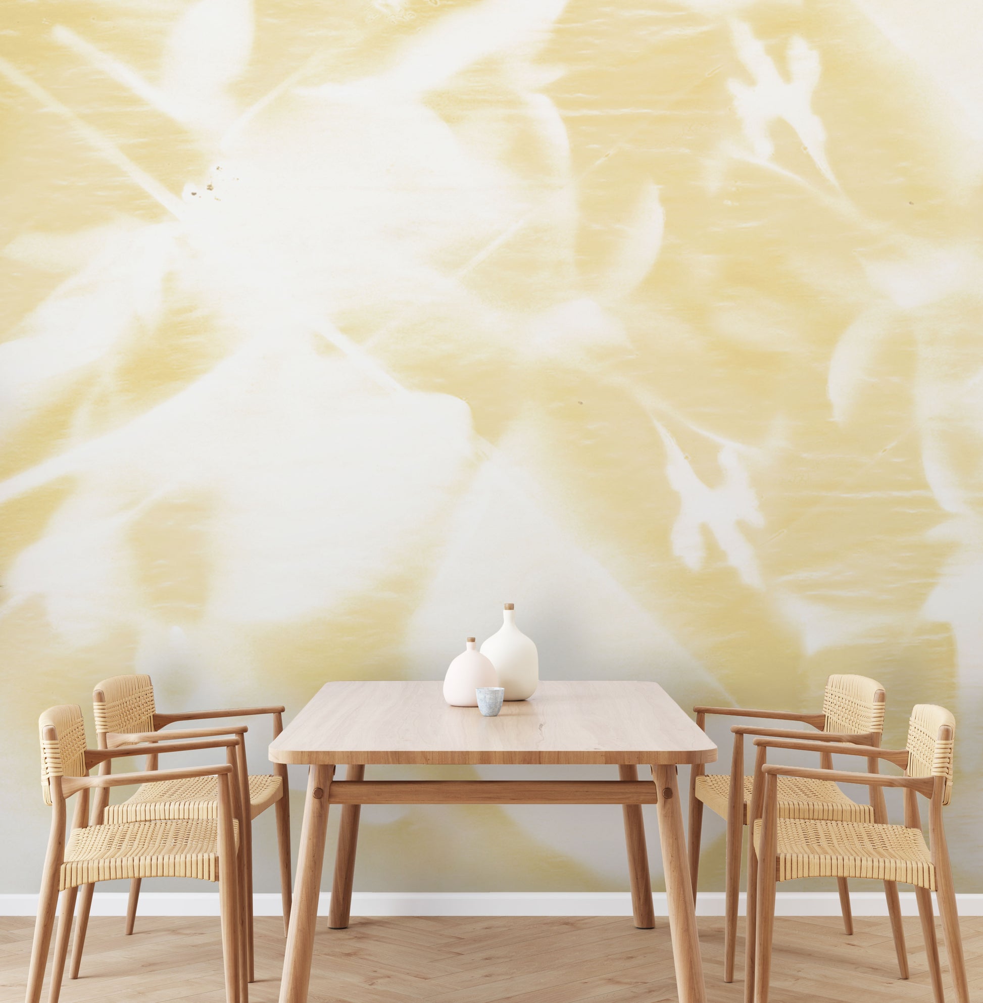 Flourish in Marigold Made to Measure Mural