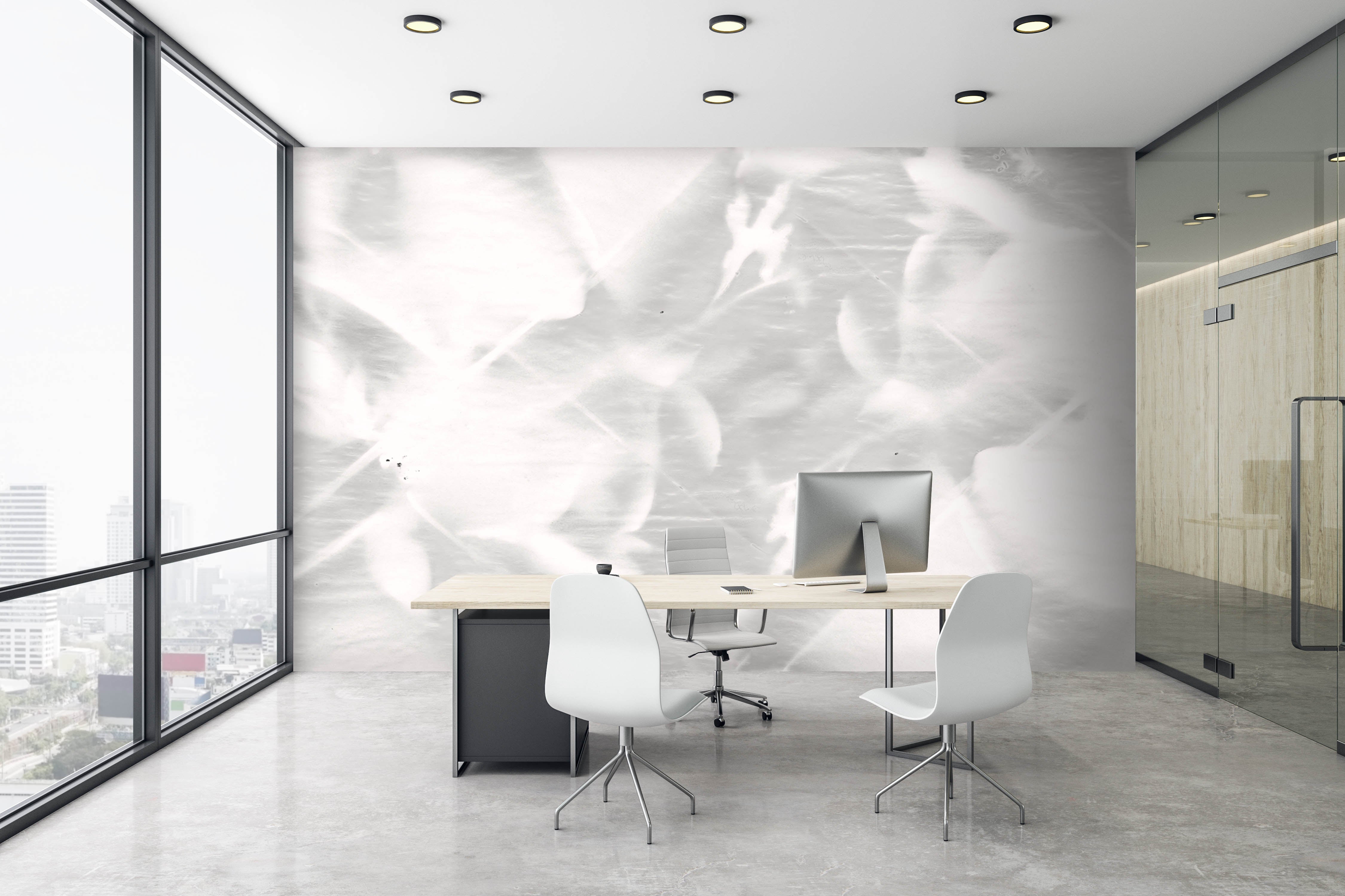 Image of Flourish in Pearl Made to Measure Mural