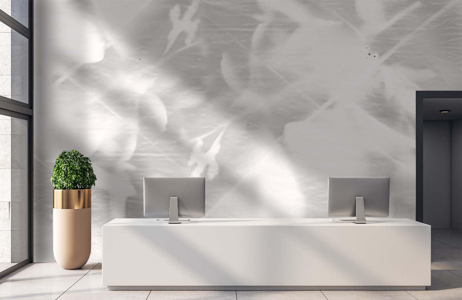 Image of Flourish in Pearl Made to Measure Mural