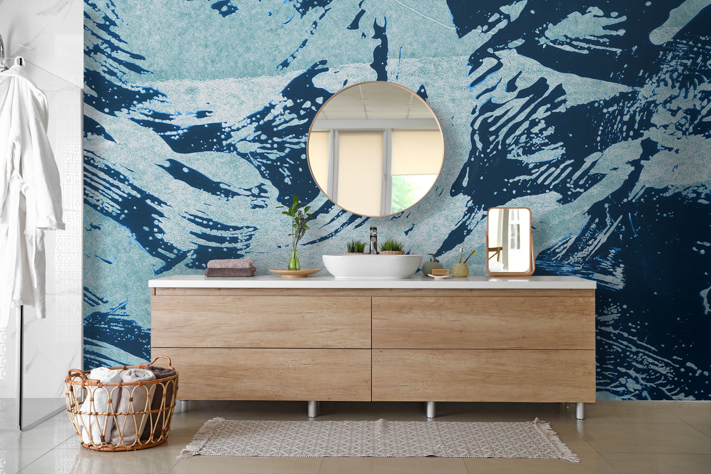 Image of Freeform in Monsoon Made to Measure Mural