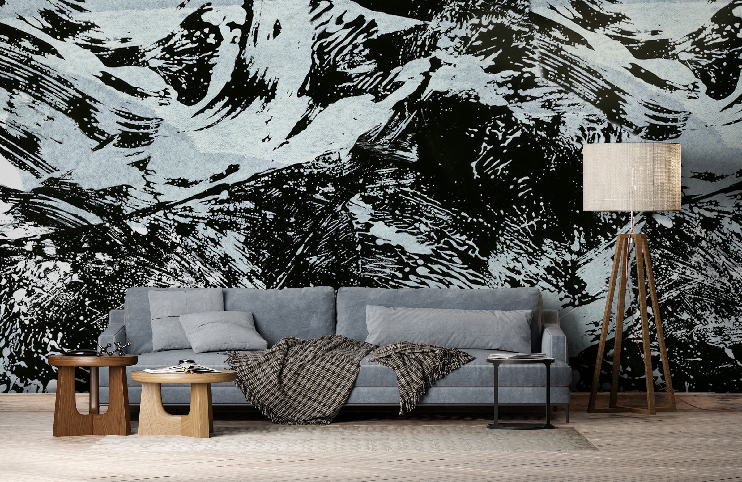 Image of Freeform in Night Made to Measure Mural