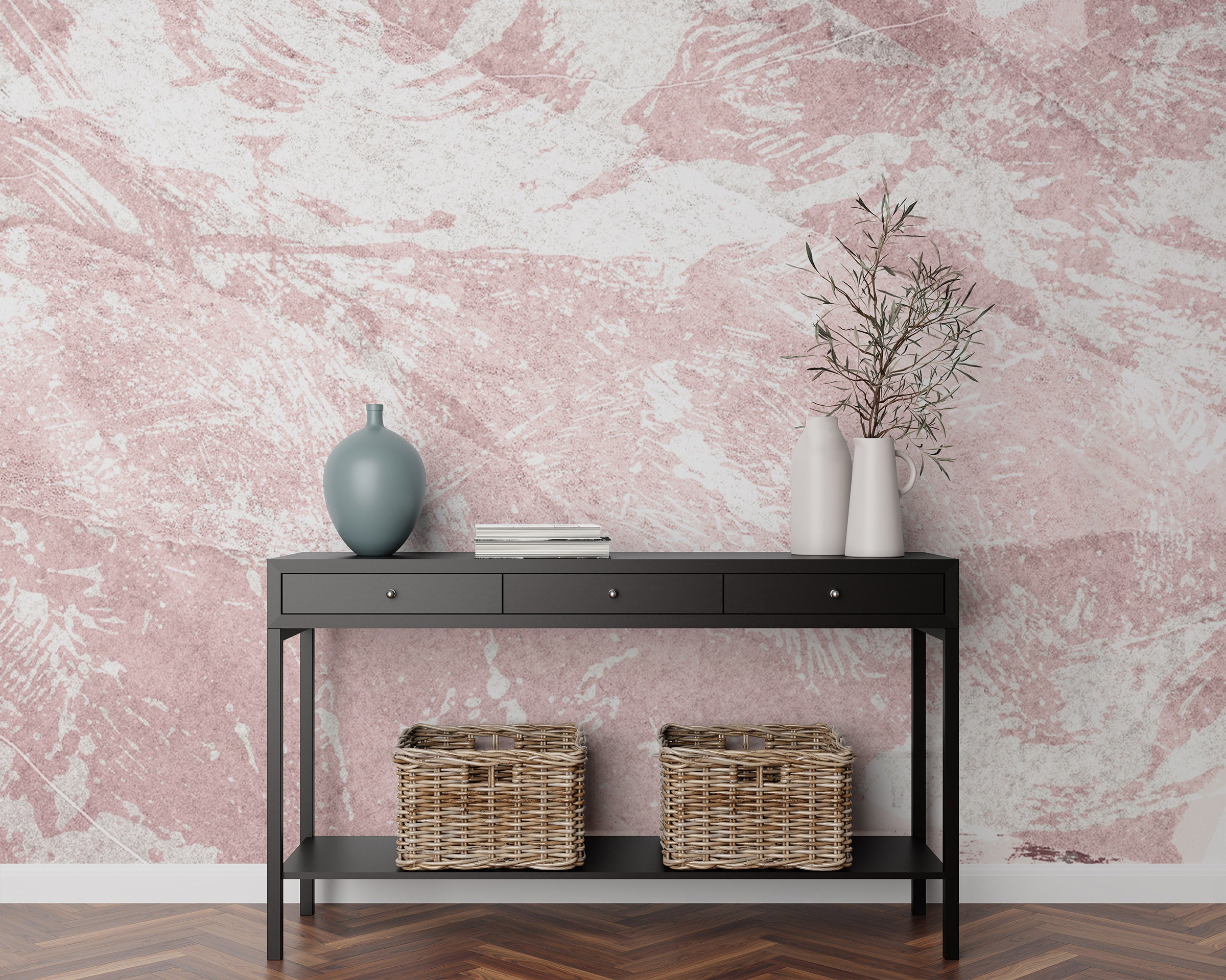 Image of Freeform in Peony Made to Measure Mural