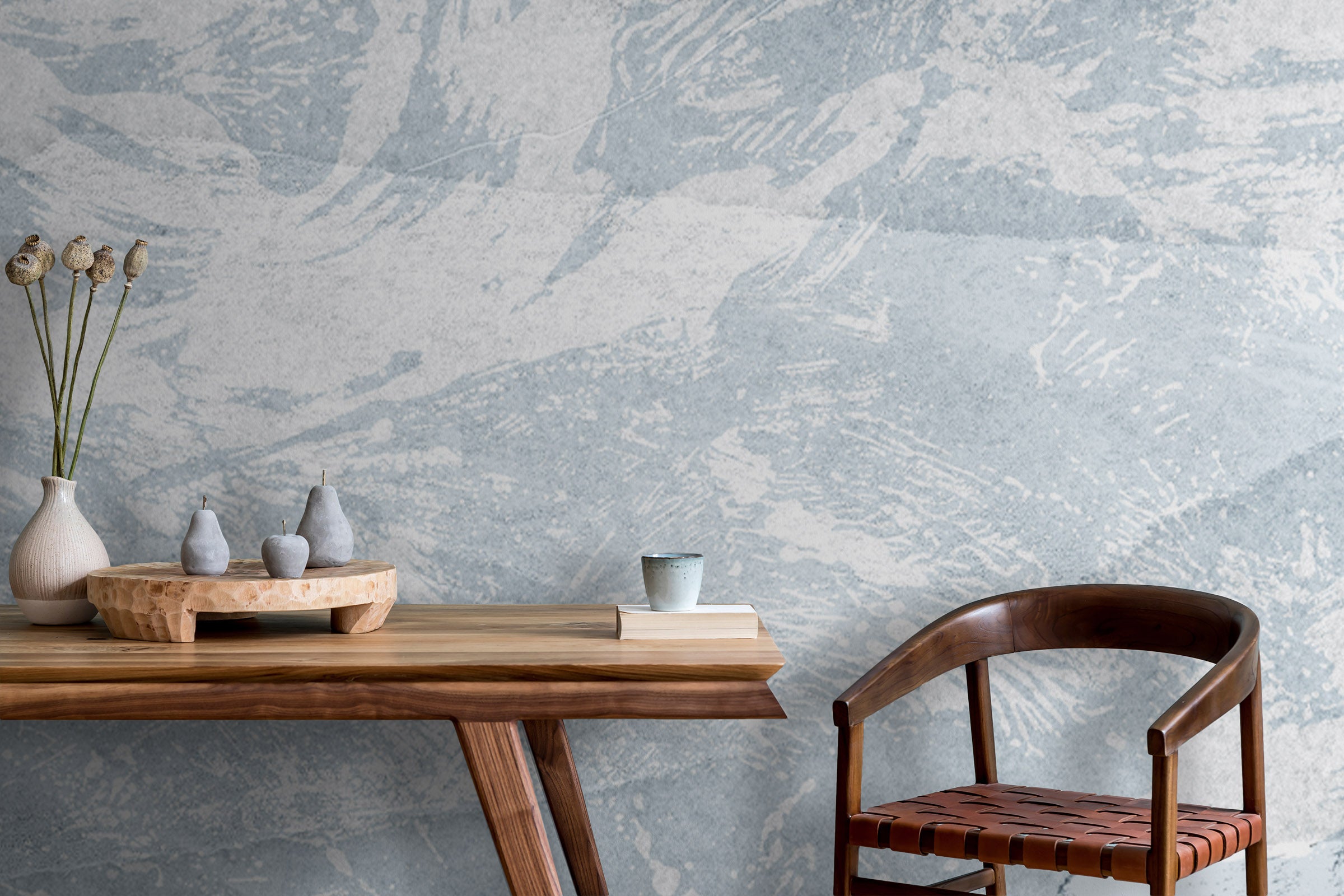 Image of Freeform in Slate Made to Measure Mural