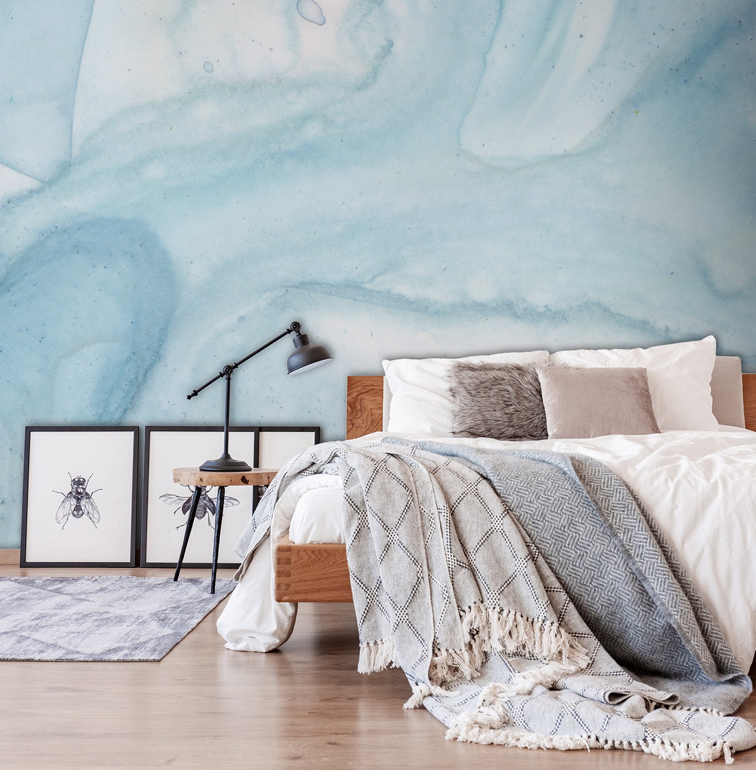 Image of Glacier Blue Made to Measure Mural