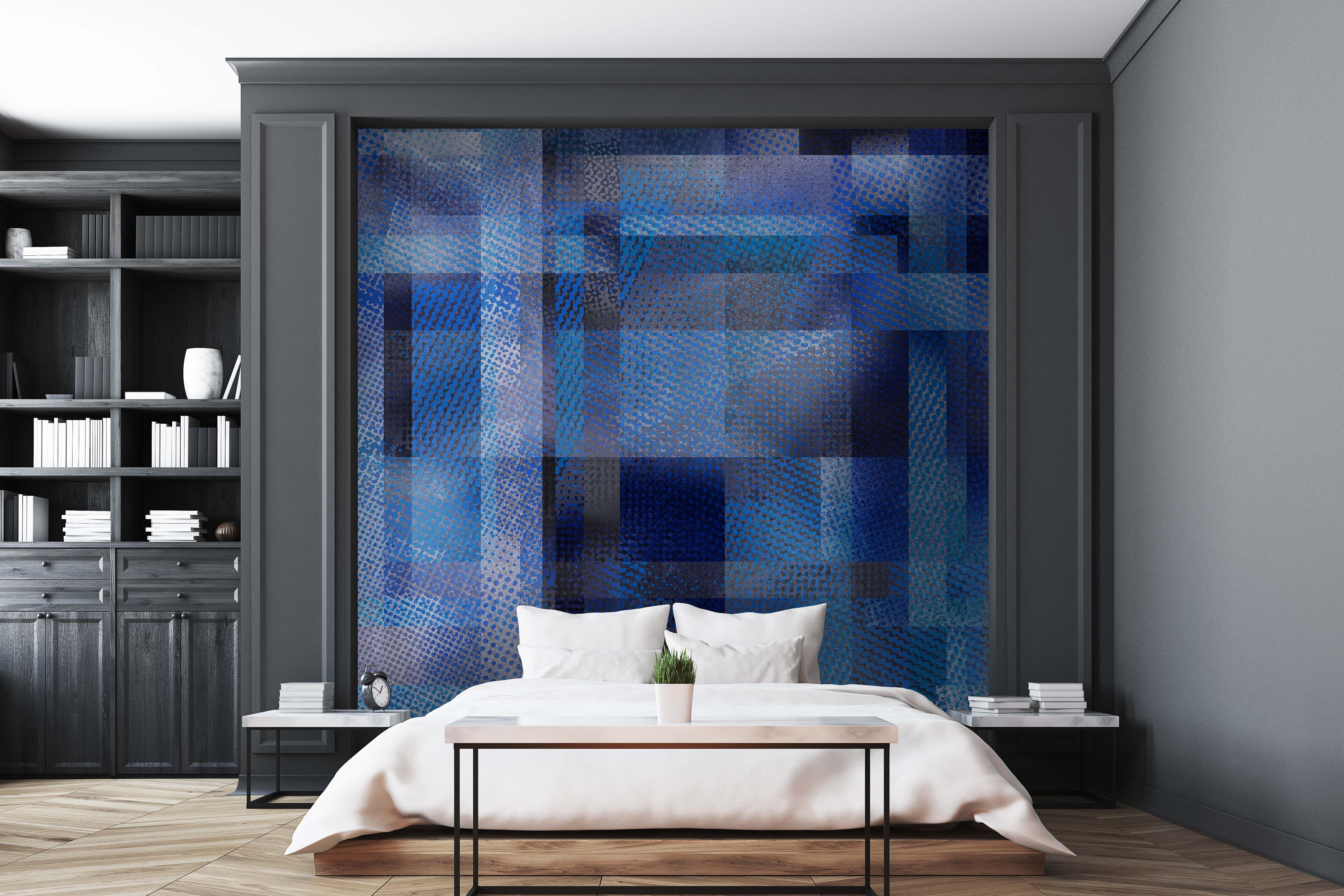 Image of Glass Ceiling in Azure - Wallpaper Mural - Quick Ship