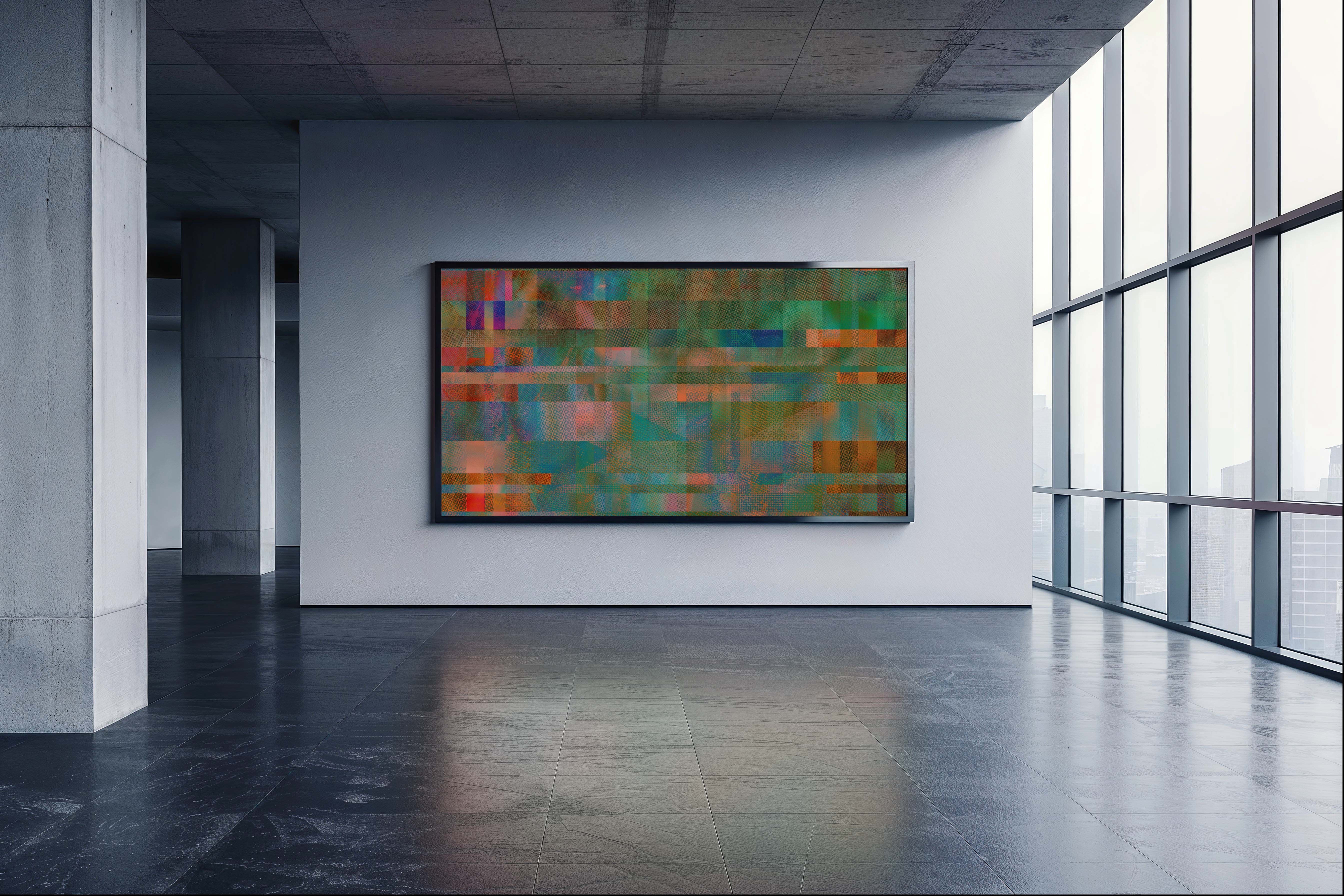Image of Glass Ceiling in Jade - Wallpaper Mural - Quick Ship