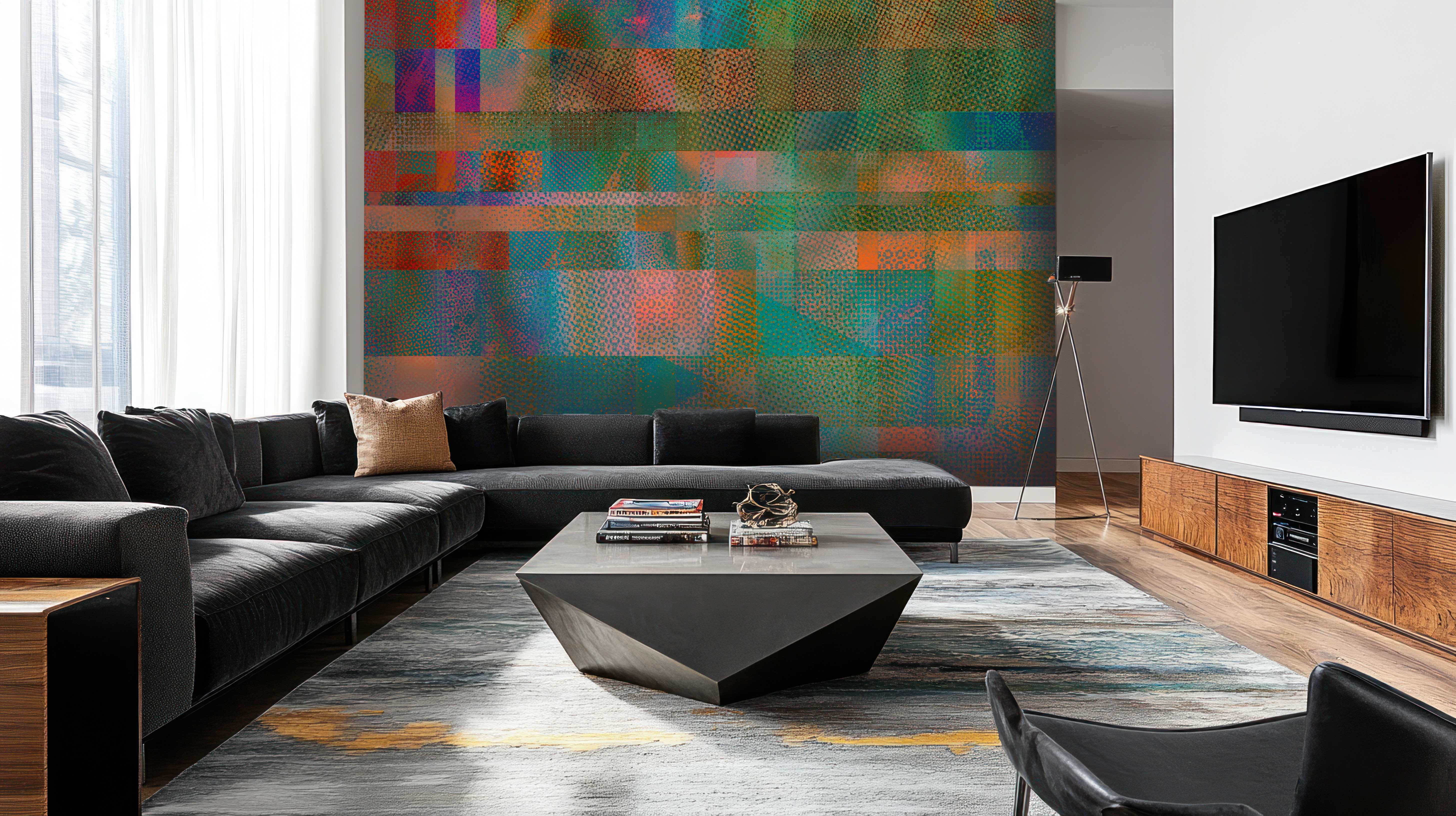 Image of Glass Ceiling in Jade - Wallpaper Mural - Quick Ship