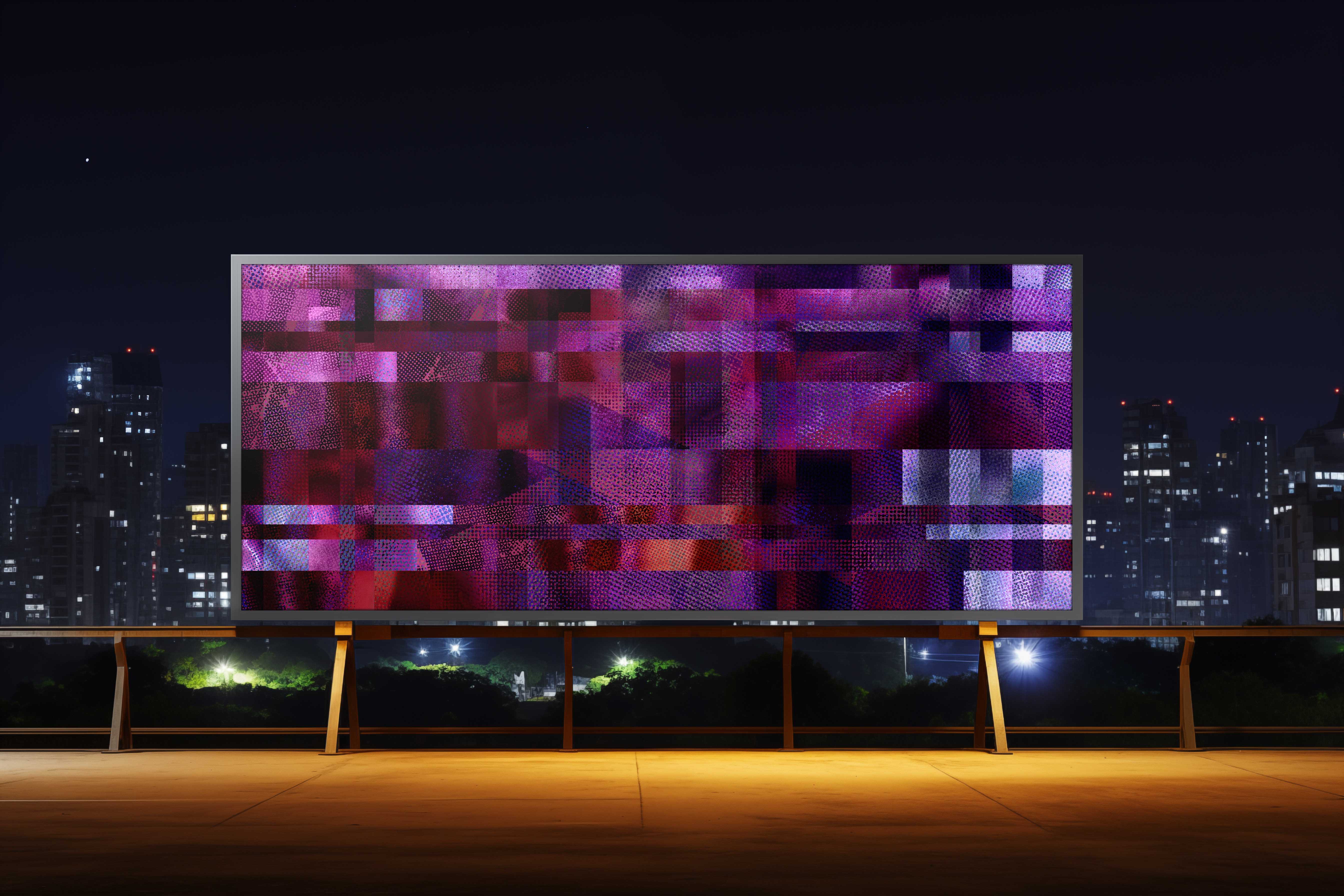 Image of Glass Ceiling in Orchid - Wallpaper Mural - Quick Ship