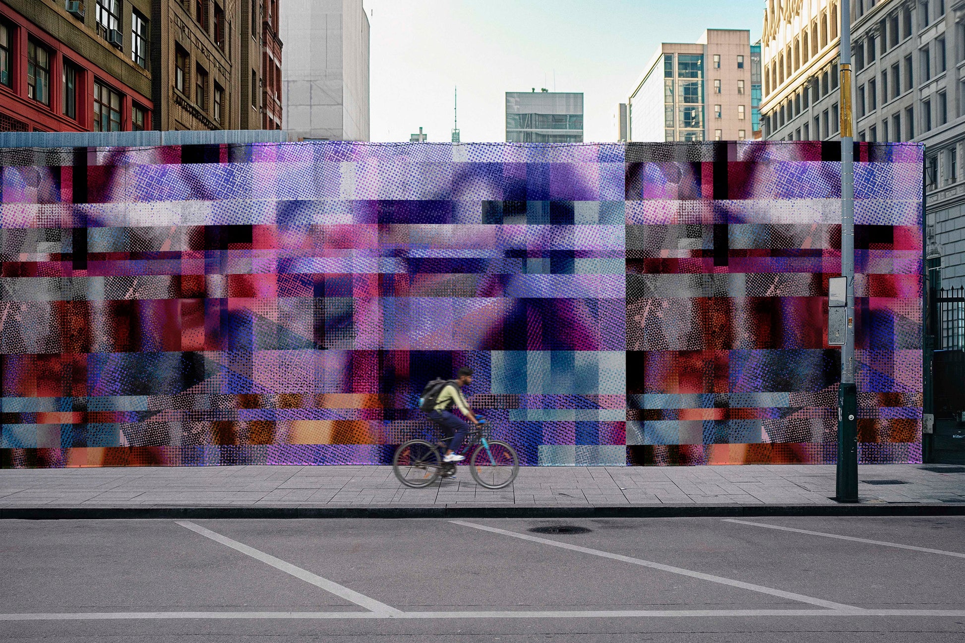 Glass Ceiling in Violet - Wallpaper Mural -  Quick Ship