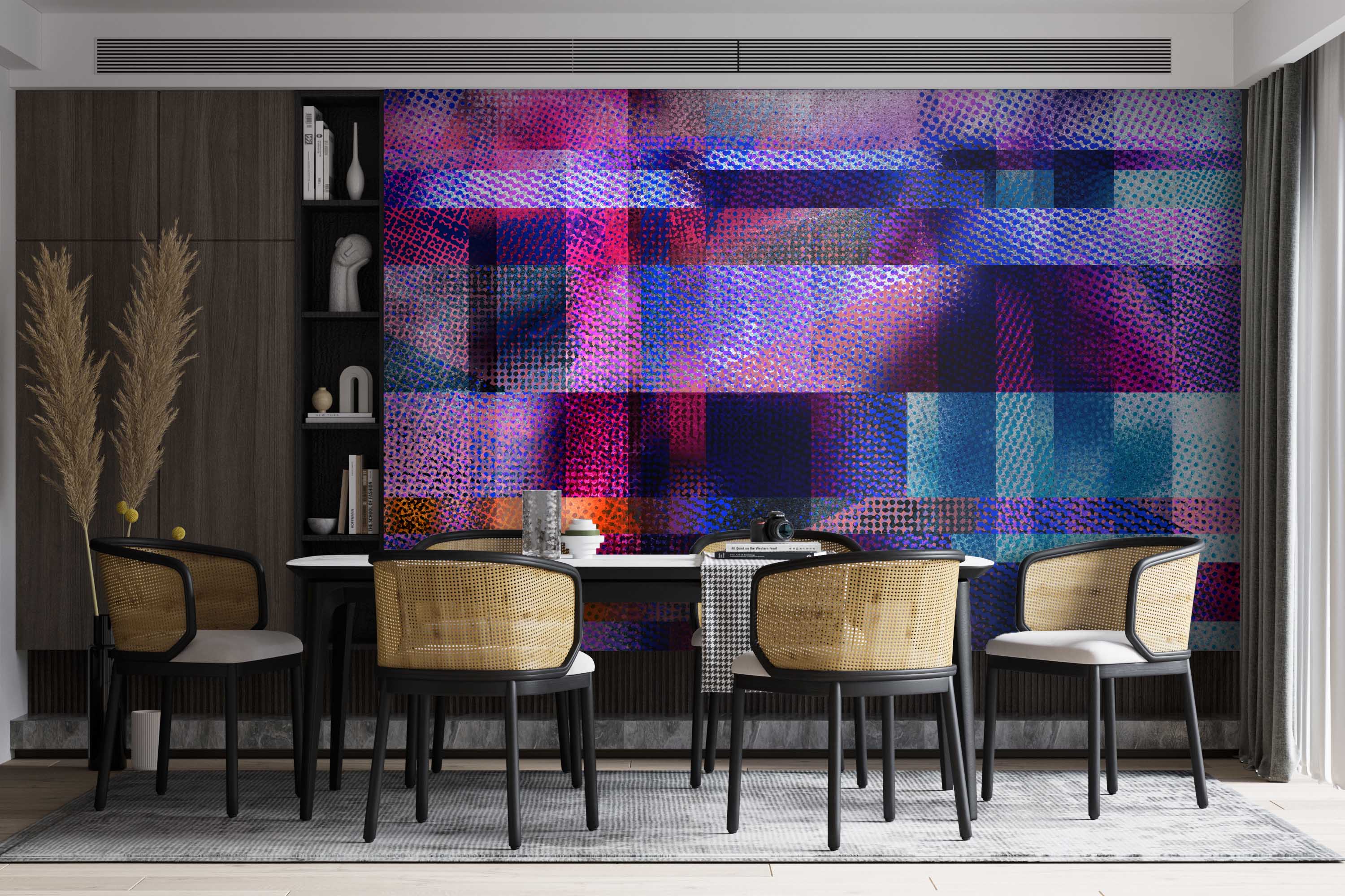 Image of Glass Ceiling in Violet - Wallpaper Mural -  Quick Ship