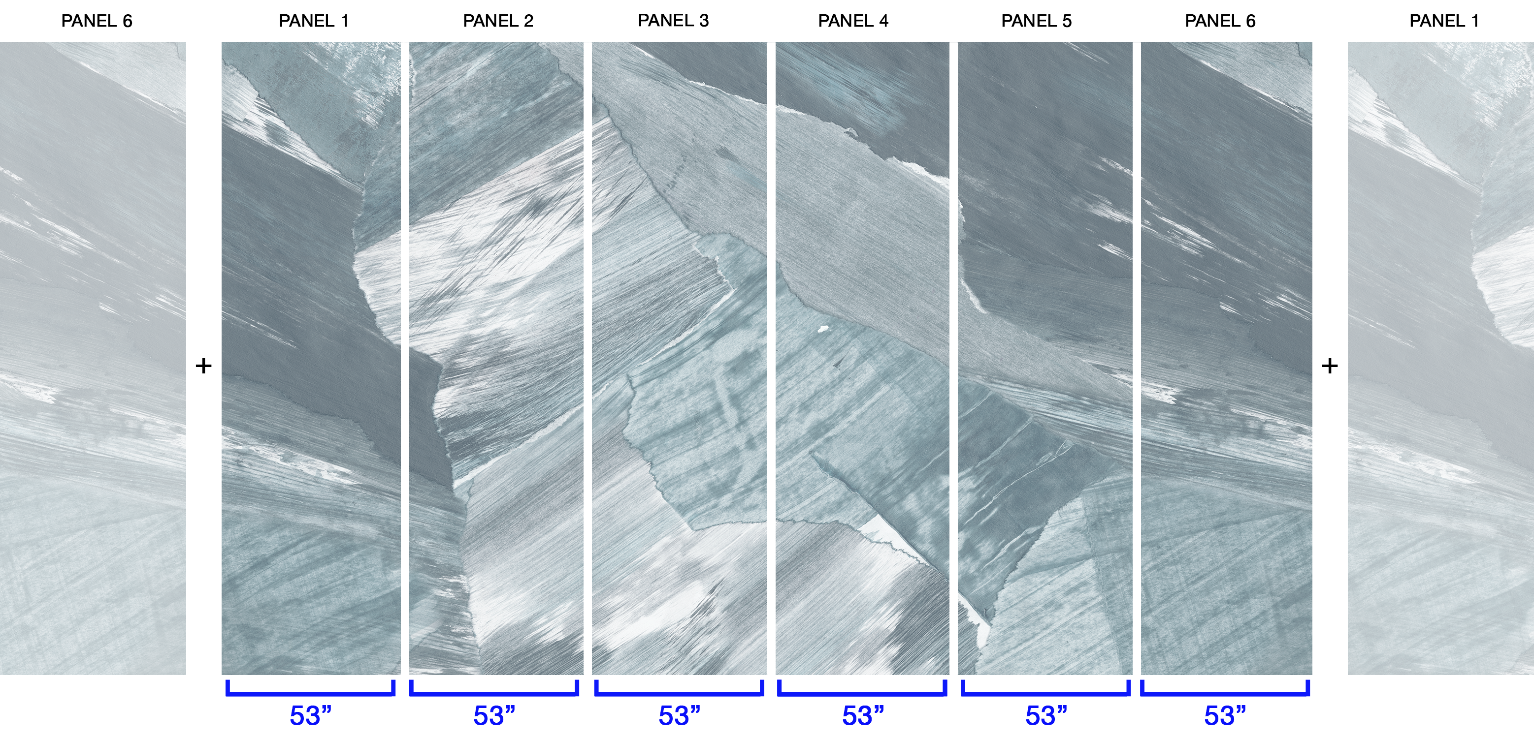 Image of Granite Ridge in Moonstone - Wallpaper Mural - Quick Ship