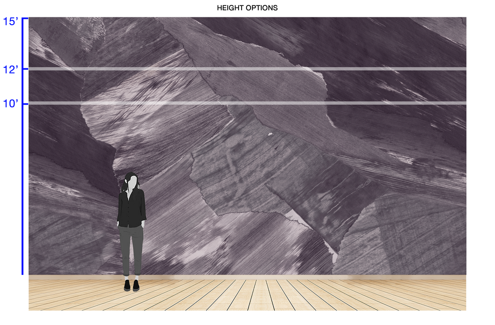 Granite Ridge in Orchid Mist - Wallpaper Mural - Quick Ship