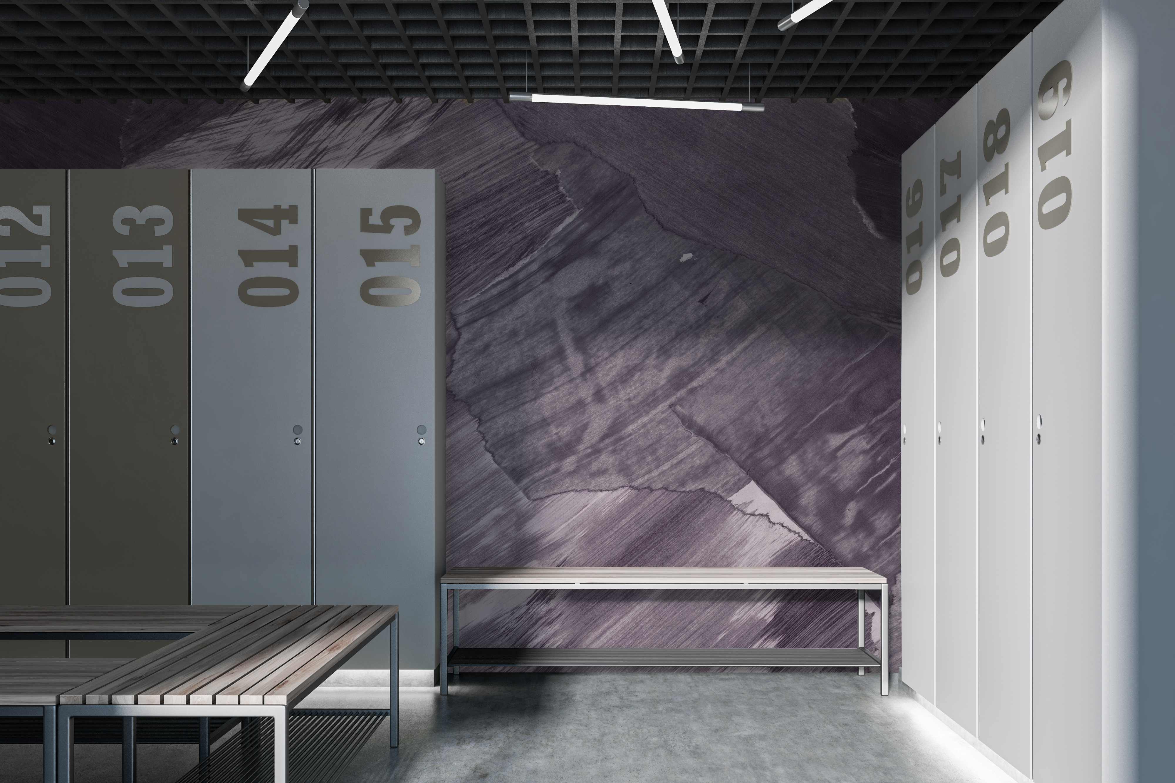 Image of Granite Ridge in Orchid Mist - Wallpaper Mural - Quick Ship