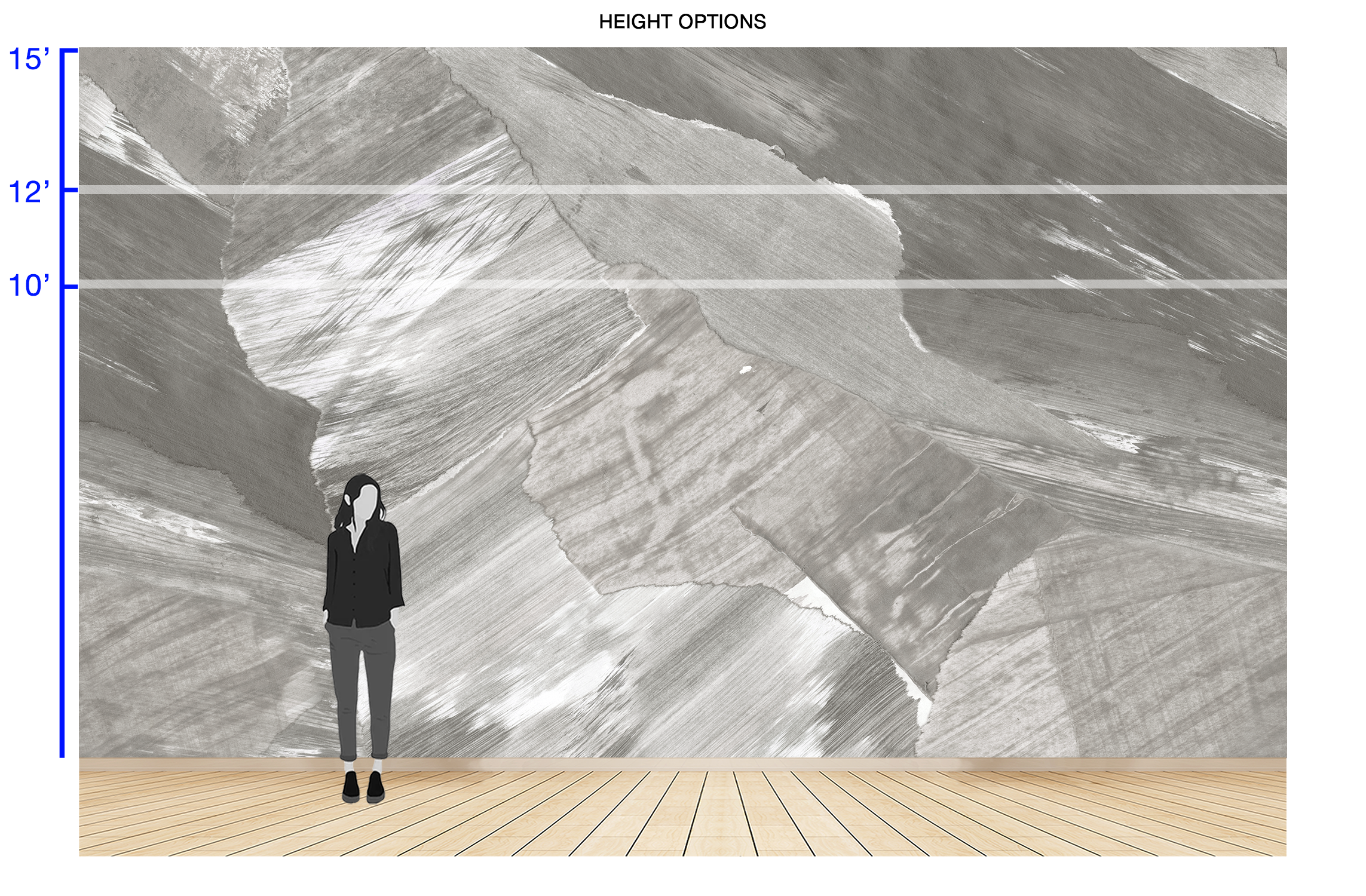 Image of Granite Ridge in Quarry - Wallpaper Mural - Quick Ship