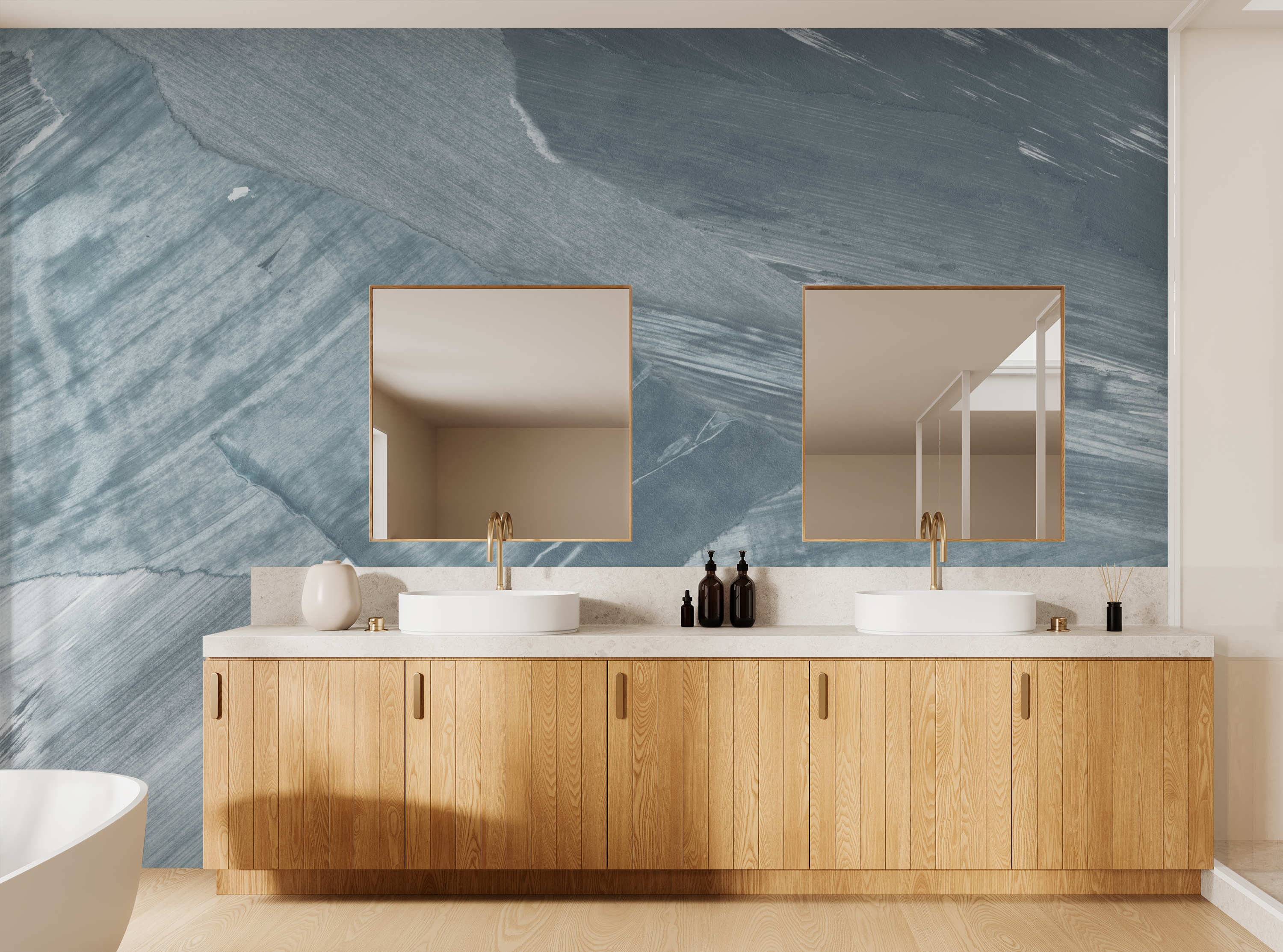 Image of Granite Ridge in Moonstone - Wallpaper Mural - Quick Ship