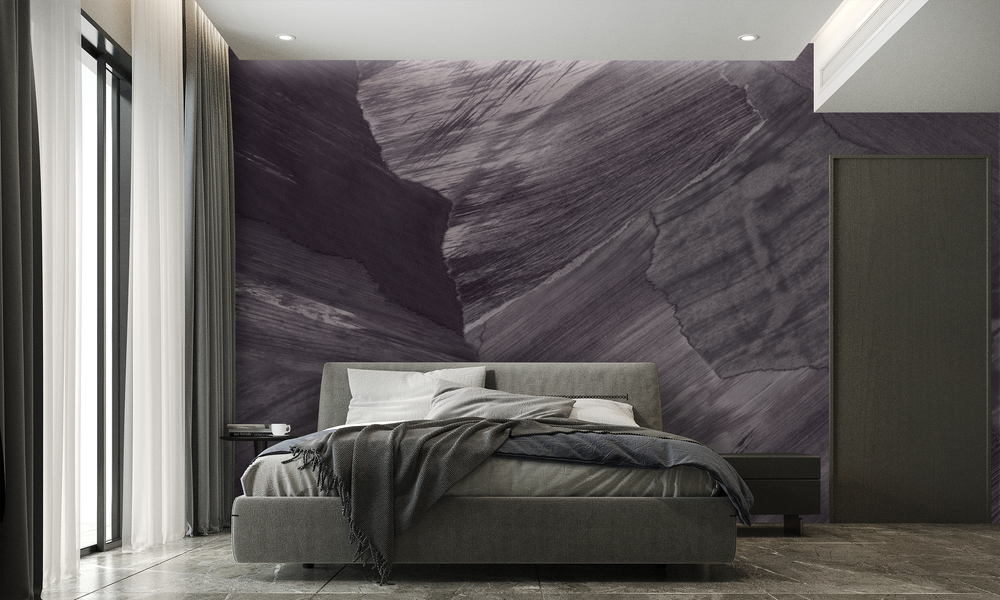 Granite Ridge in Orchid Mist - Wallpaper Mural - Quick Ship