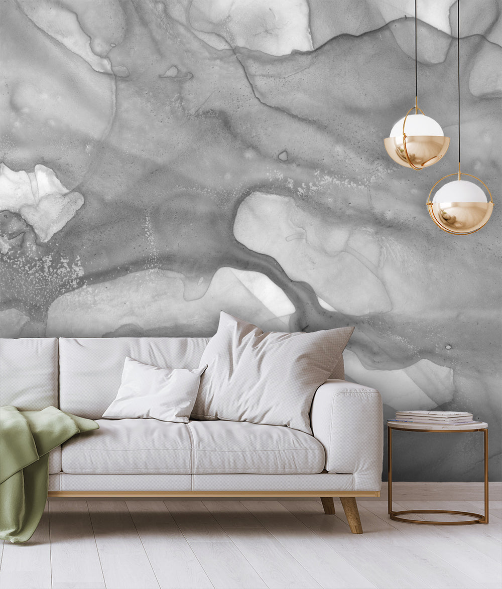 Gray Marble Made to Measure Mural