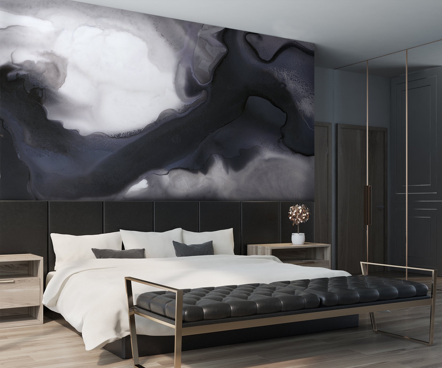 Gunmetal Made to Measure Mural